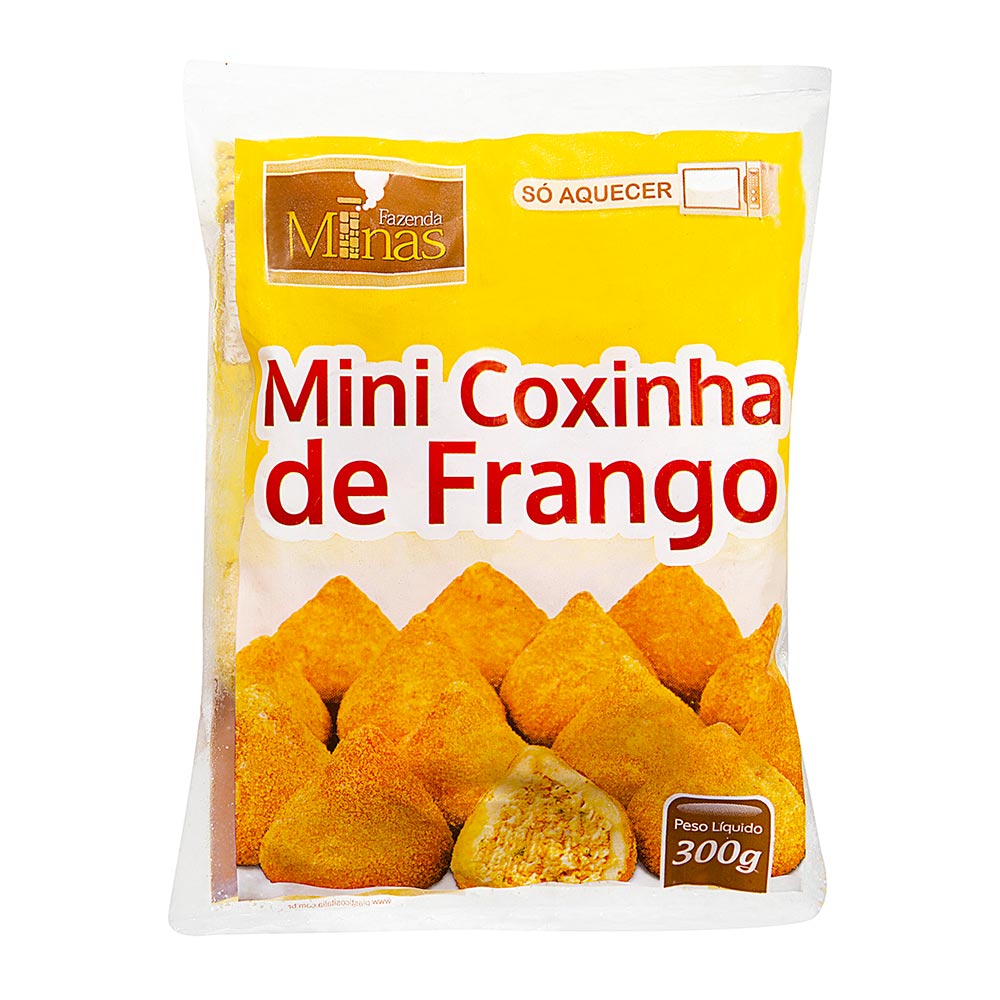 Mini Coxinha de Frango Congeladas Fazenda Minas 300g