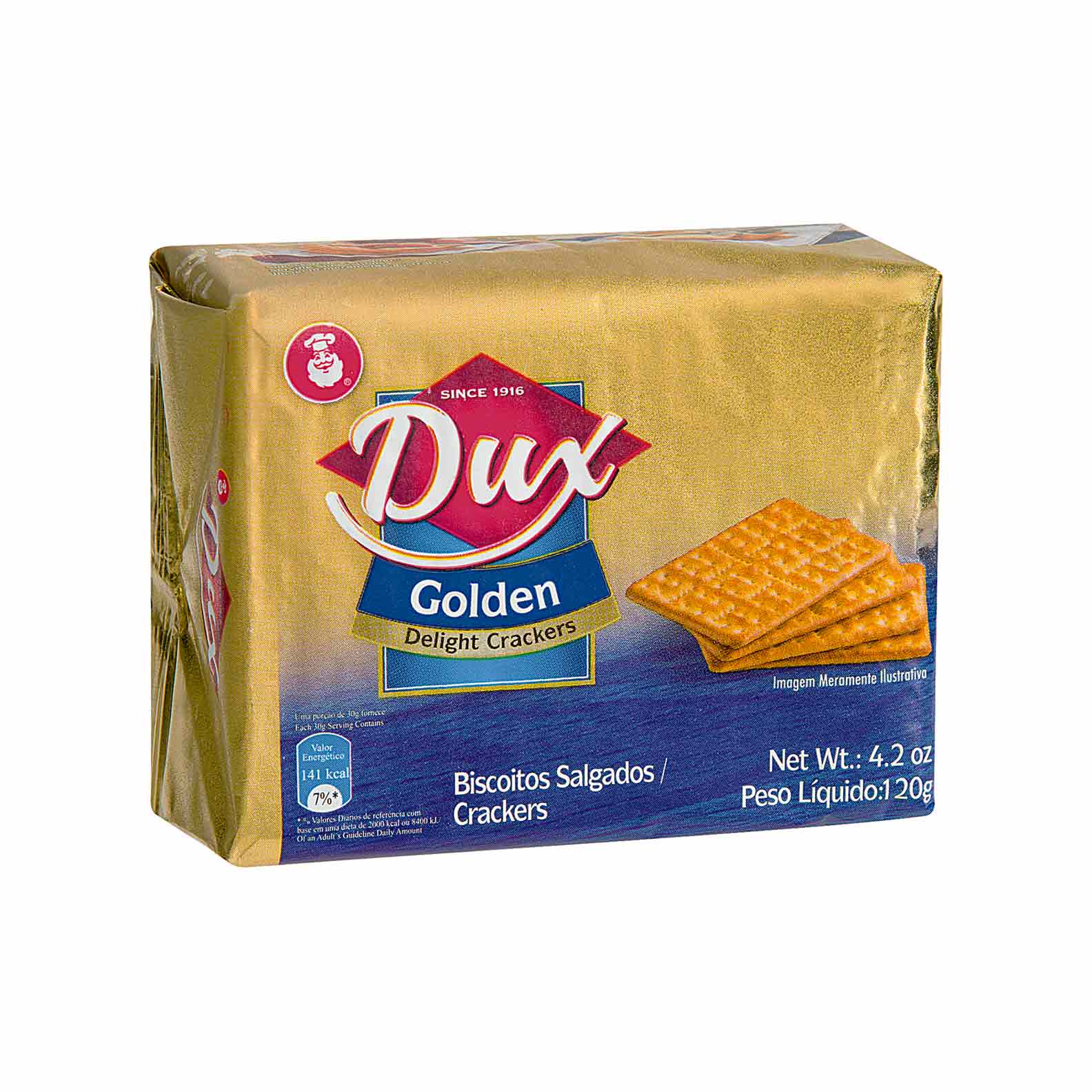 Biscoito Golden Delight Crackers Dux 120g