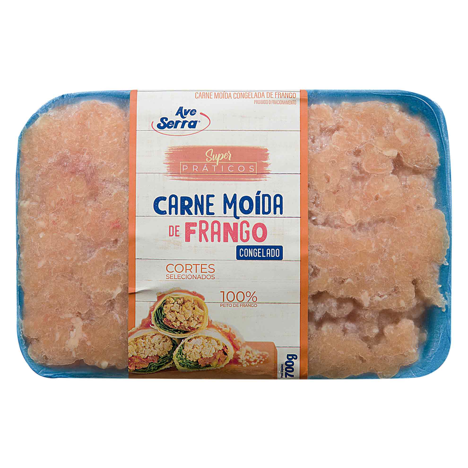 Carne Moída de Frango Congelada Ave Serra 700g
