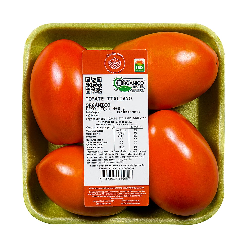 Tomate Italiano Orgânico 400g
