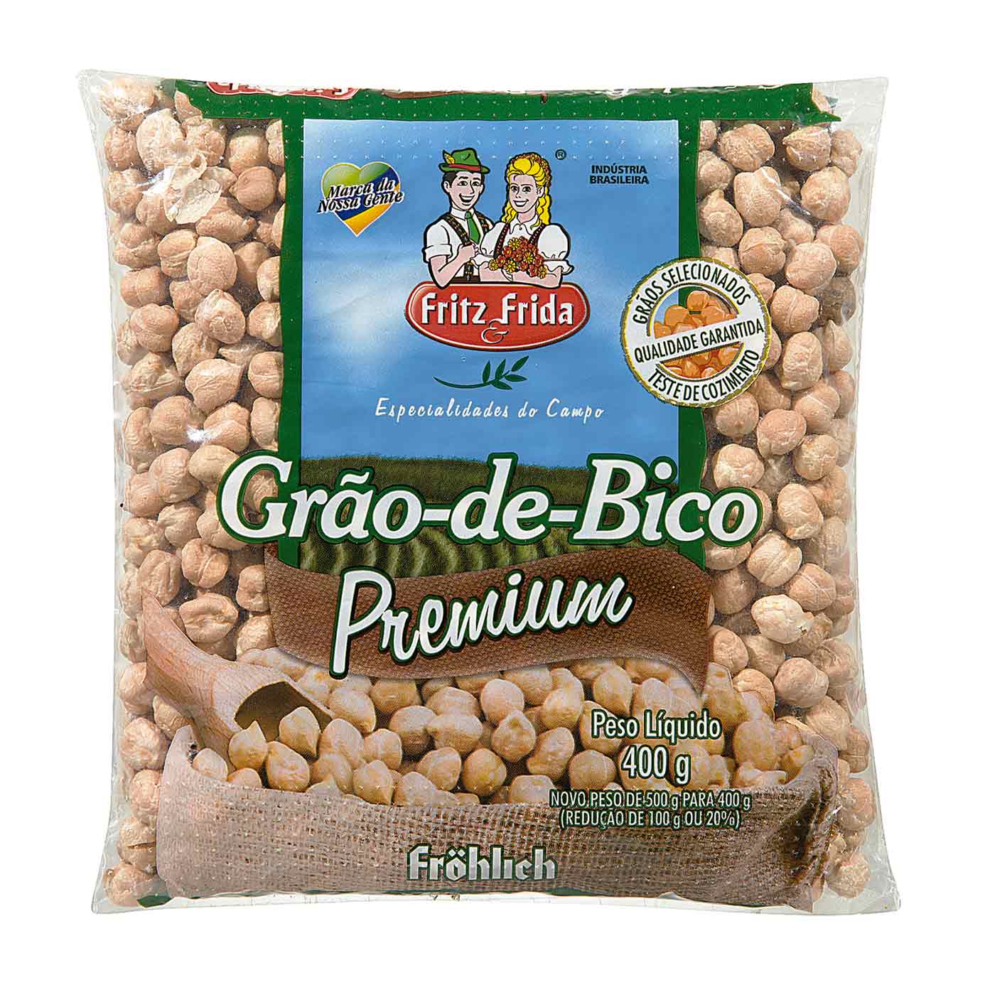 Grão-de-Bico Premium Fritz & Frida 400g