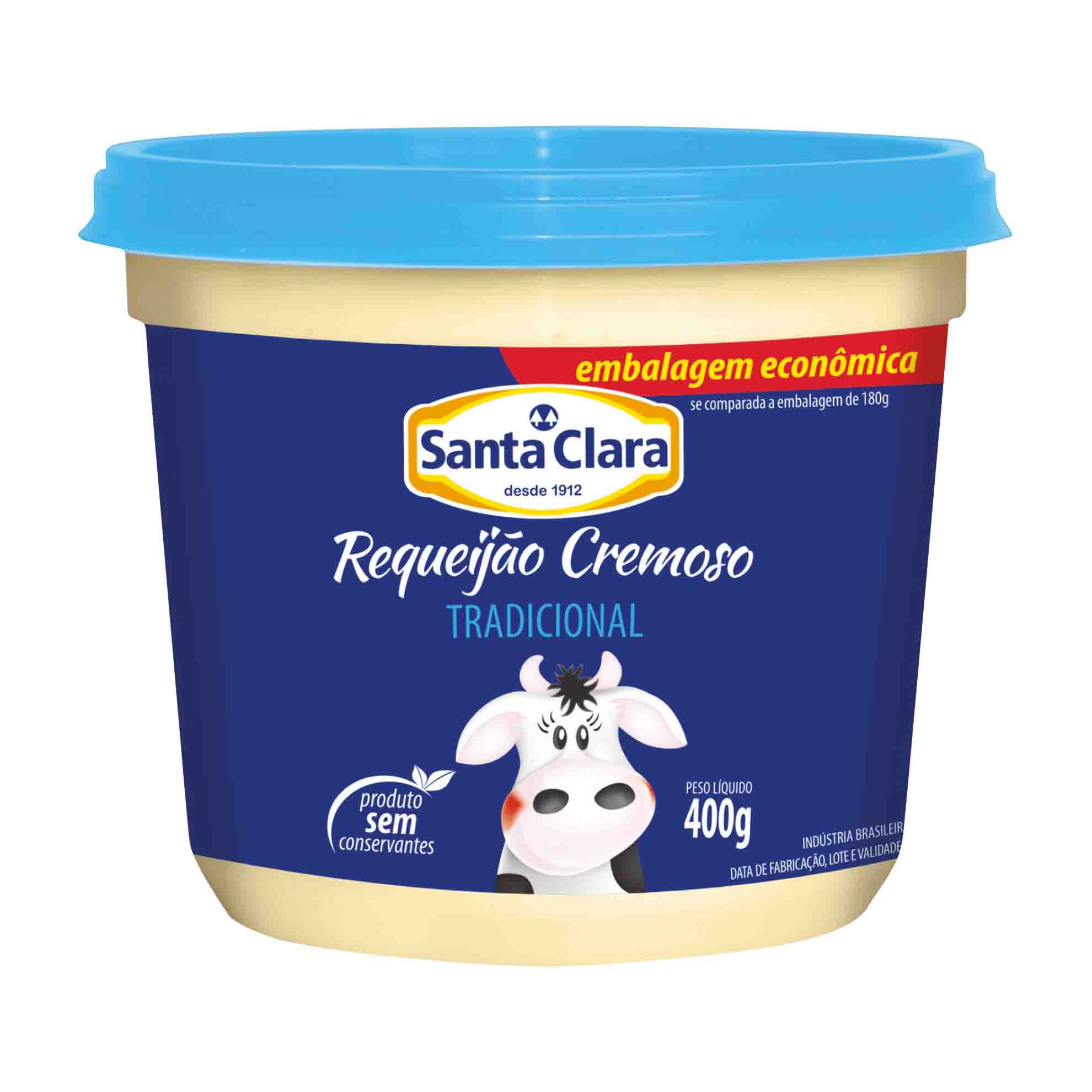 Requeijão Cremoso Tradicional Santa Clara 400g