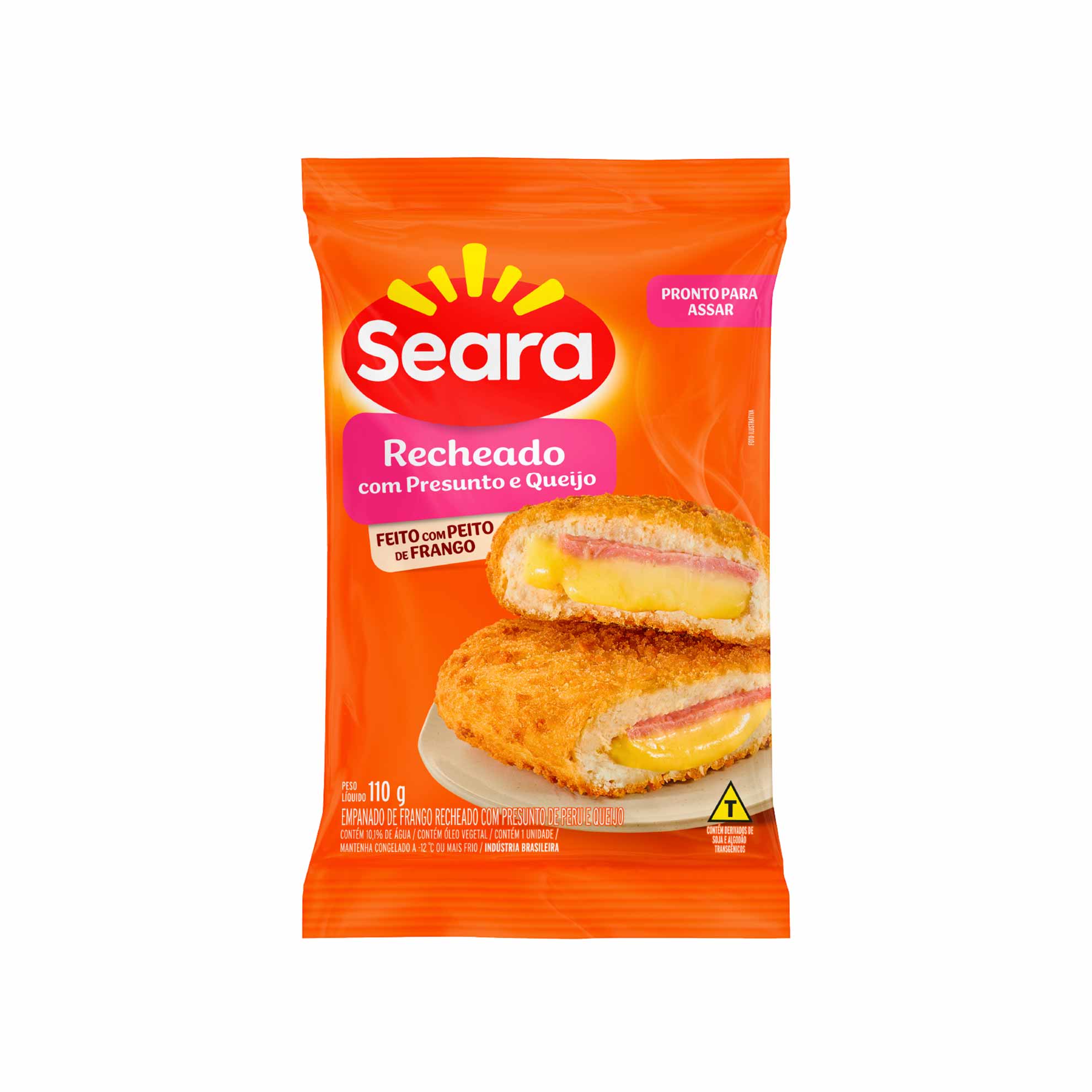 Empanado de Frango Recheado Presunto e Queijo Congelado Seara 110g