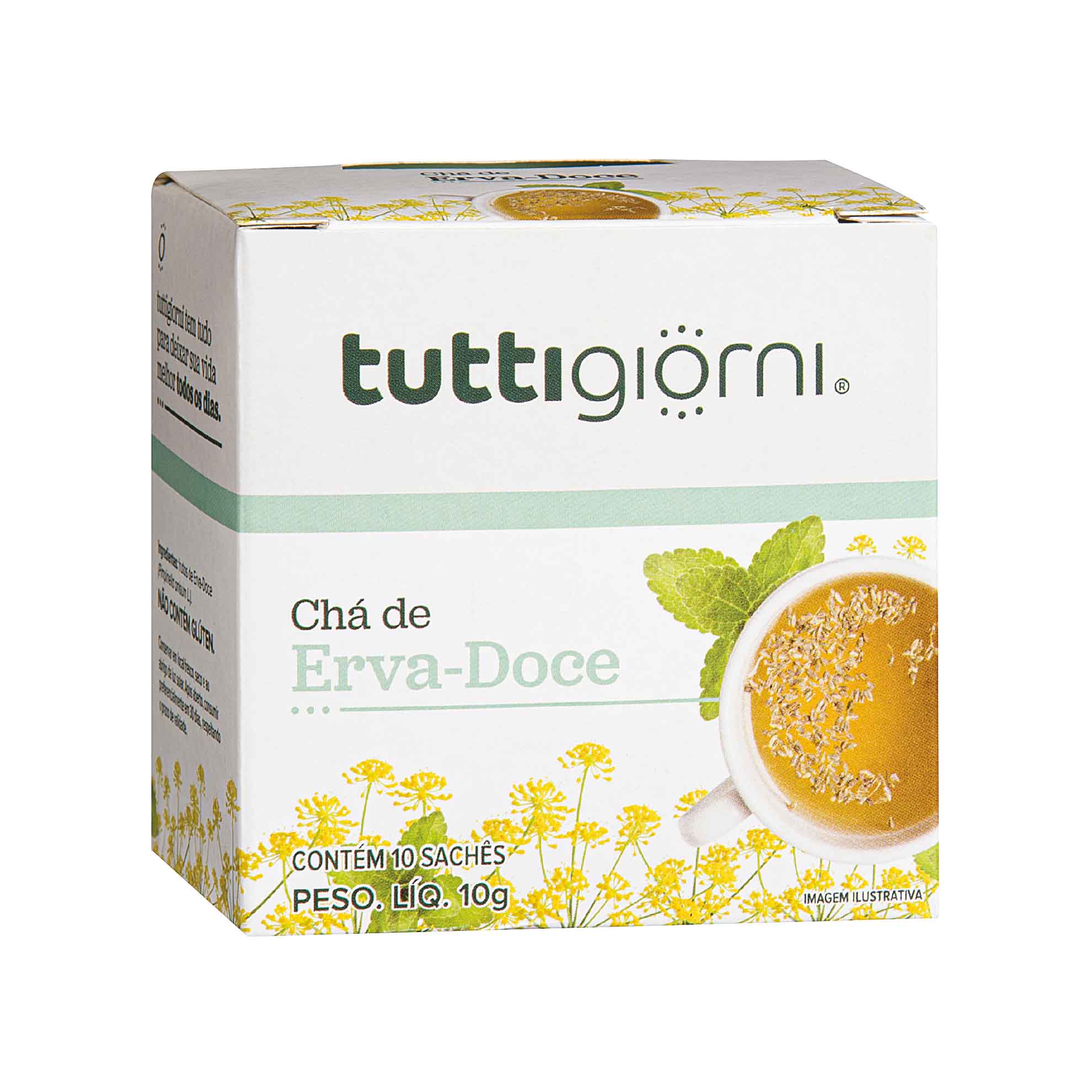 Chá Erva-doce Tutti Giorni 10 sachês