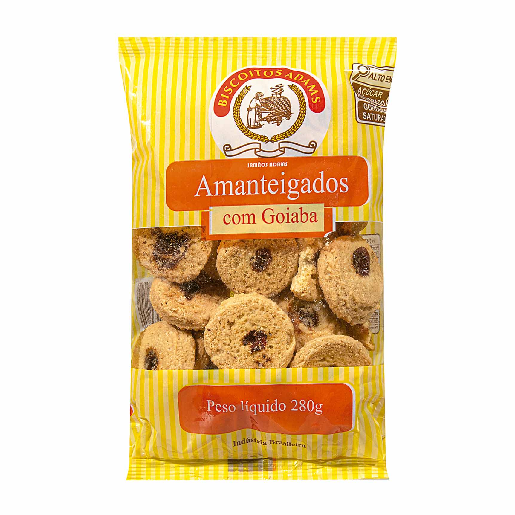 Biscoito Amanteigado com Goiaba Adams 280g