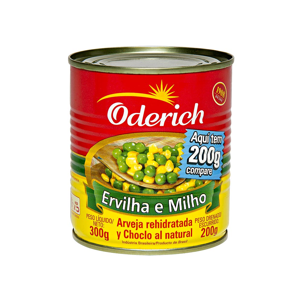 Ervilha e Milho Oderich 200g