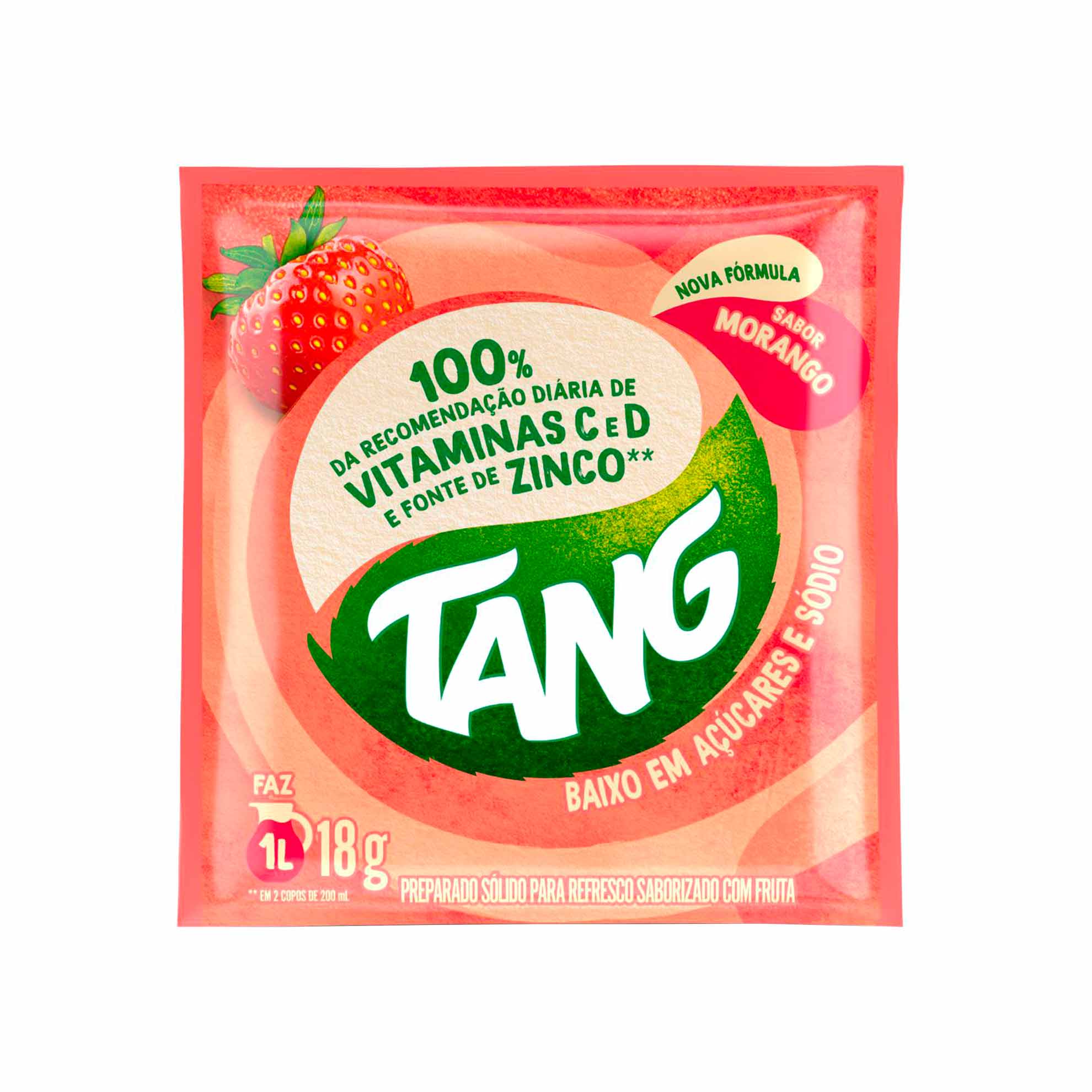 Refresco em Pó Morango Tang 18g
