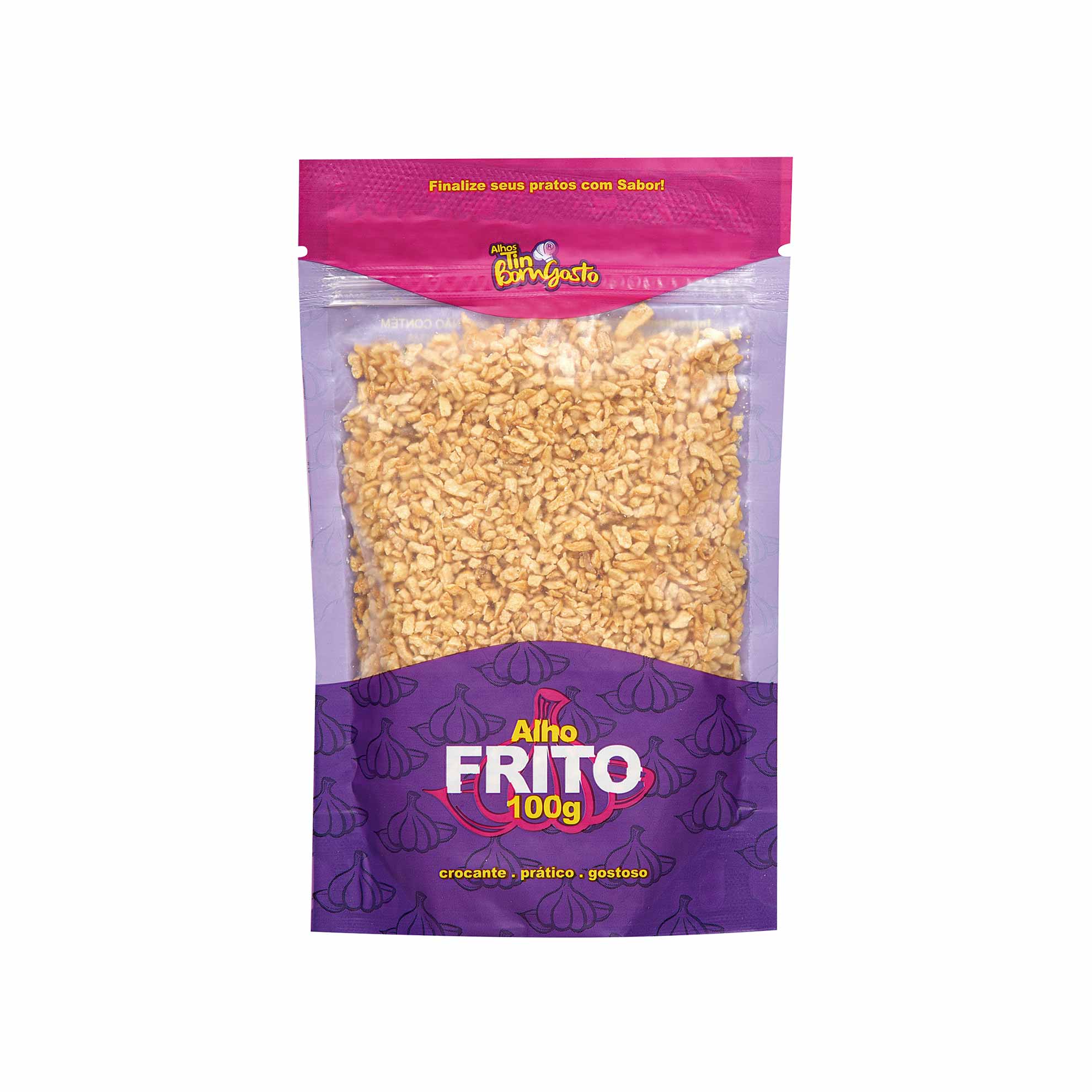 Alho Frito Crocante Tin Bom Gosto 100g