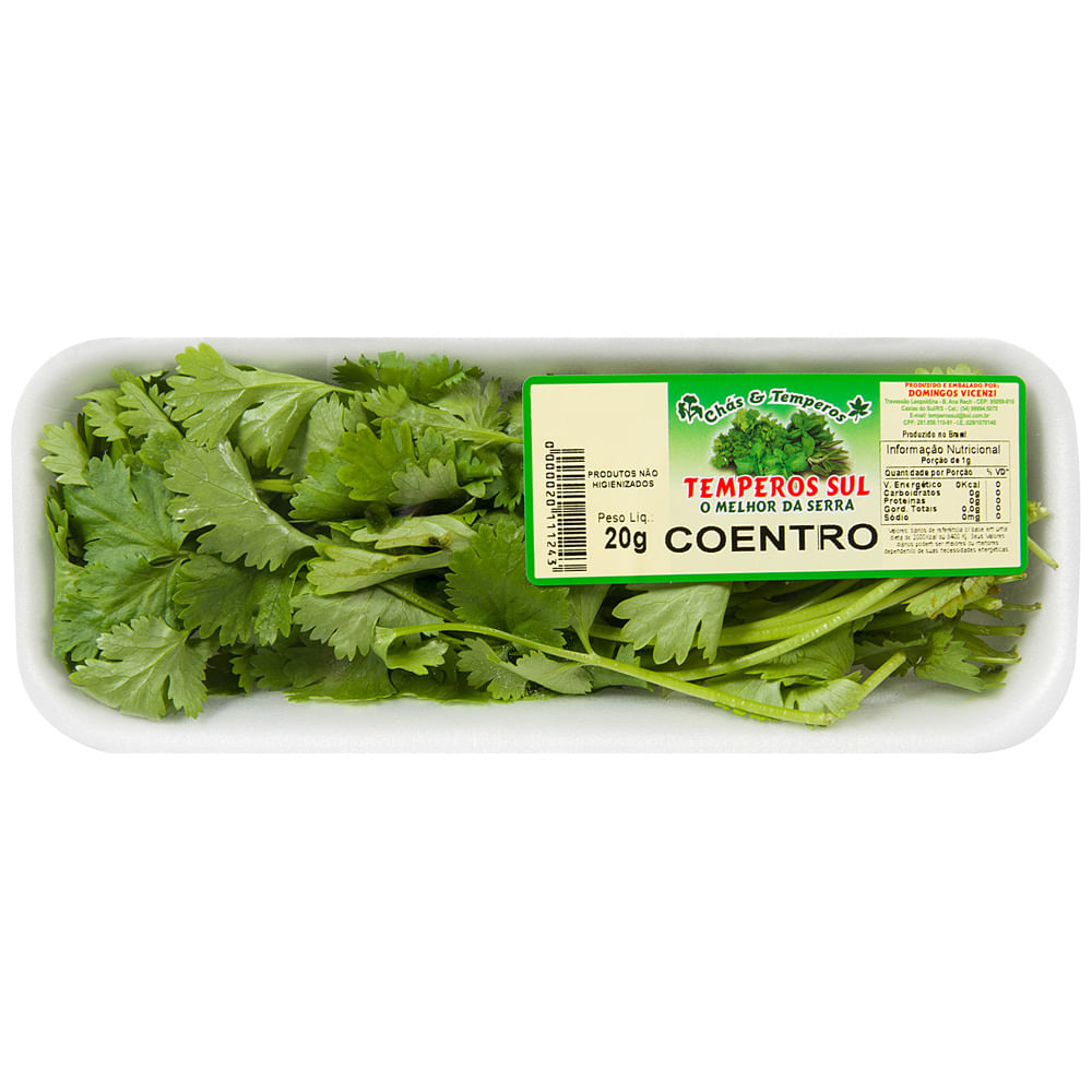 Coentro Temperos Sul 20g