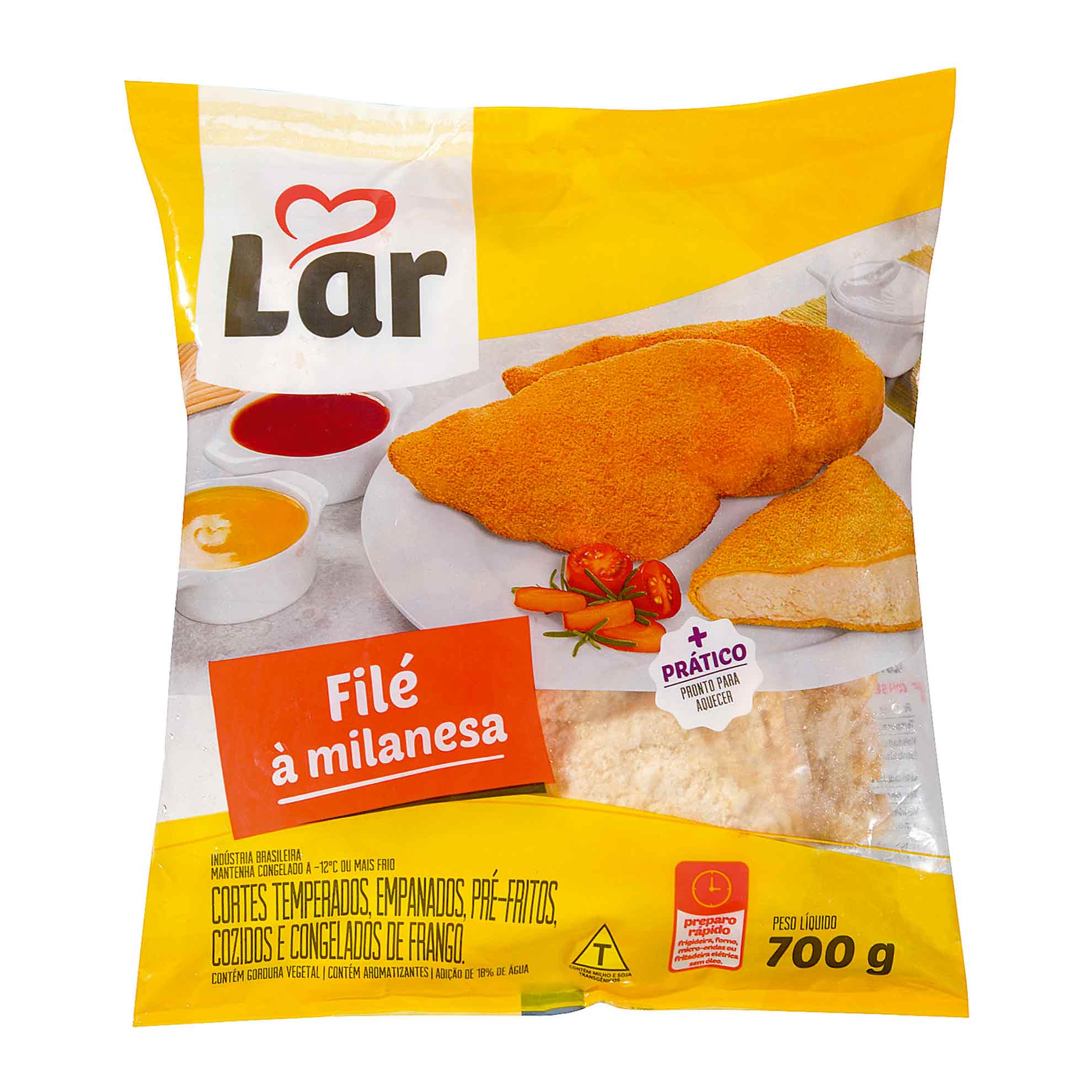 Filé de Frango à Milanesa Congelado Lar 700g