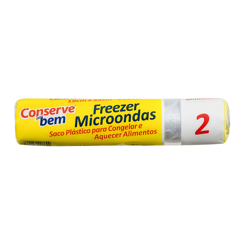 Saco para Freezer 2 Litros Conserv 100 unidades