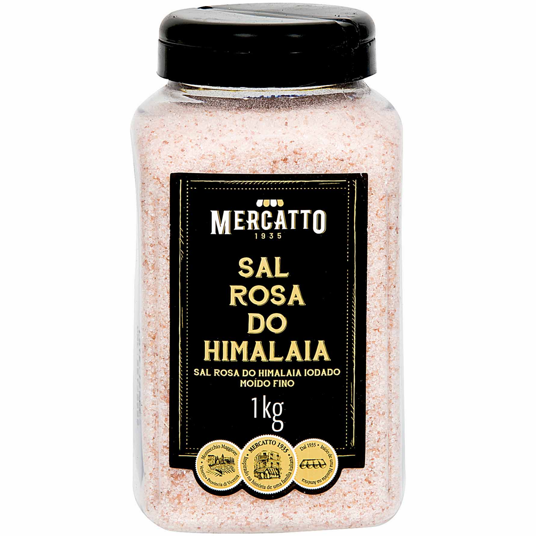 Sal Rosa do Himalaia Moído Fino Mercatto 1kg