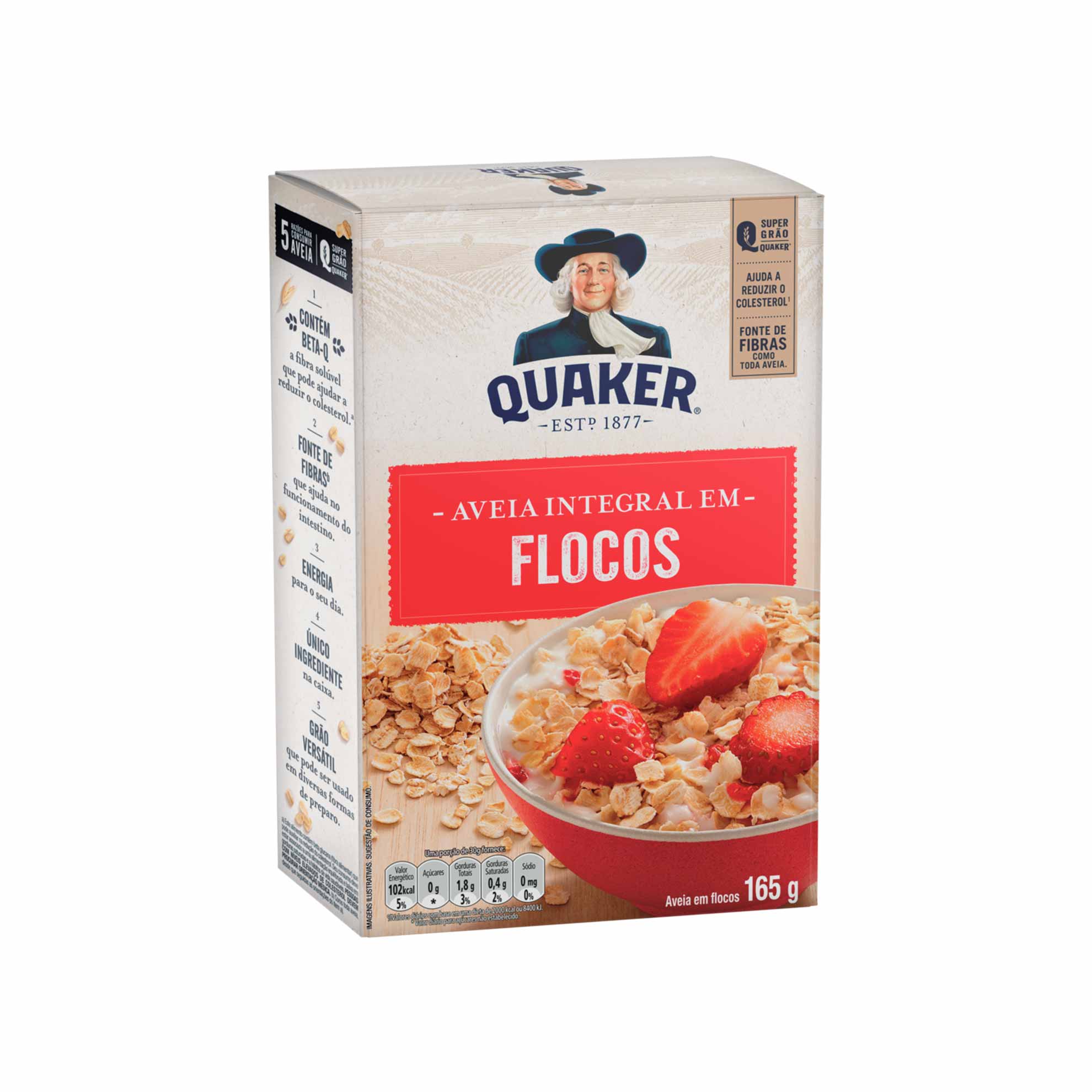 Aveia em Flocos Quaker 165g