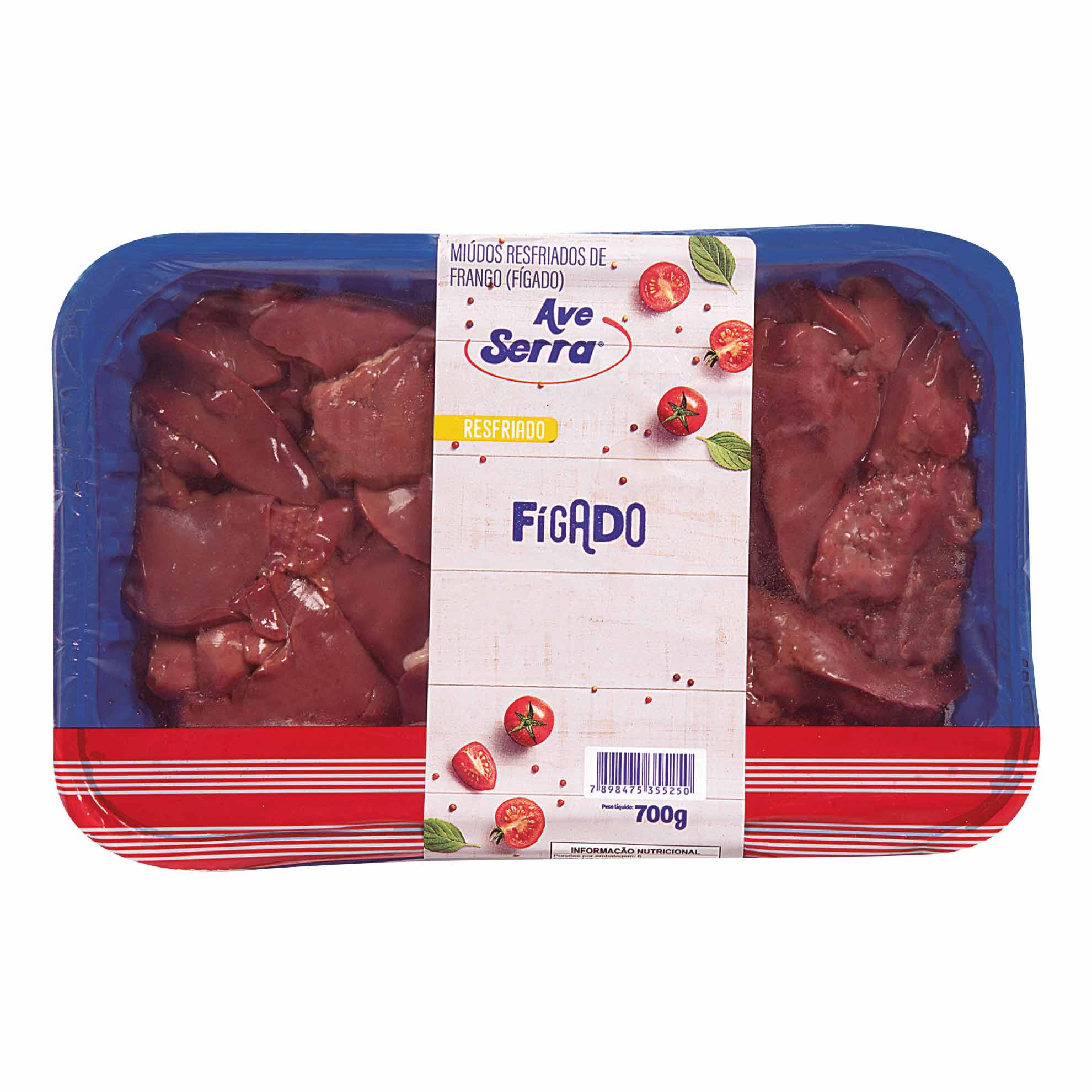 Fígado de Frango Resfriado Ave Serra 700g
