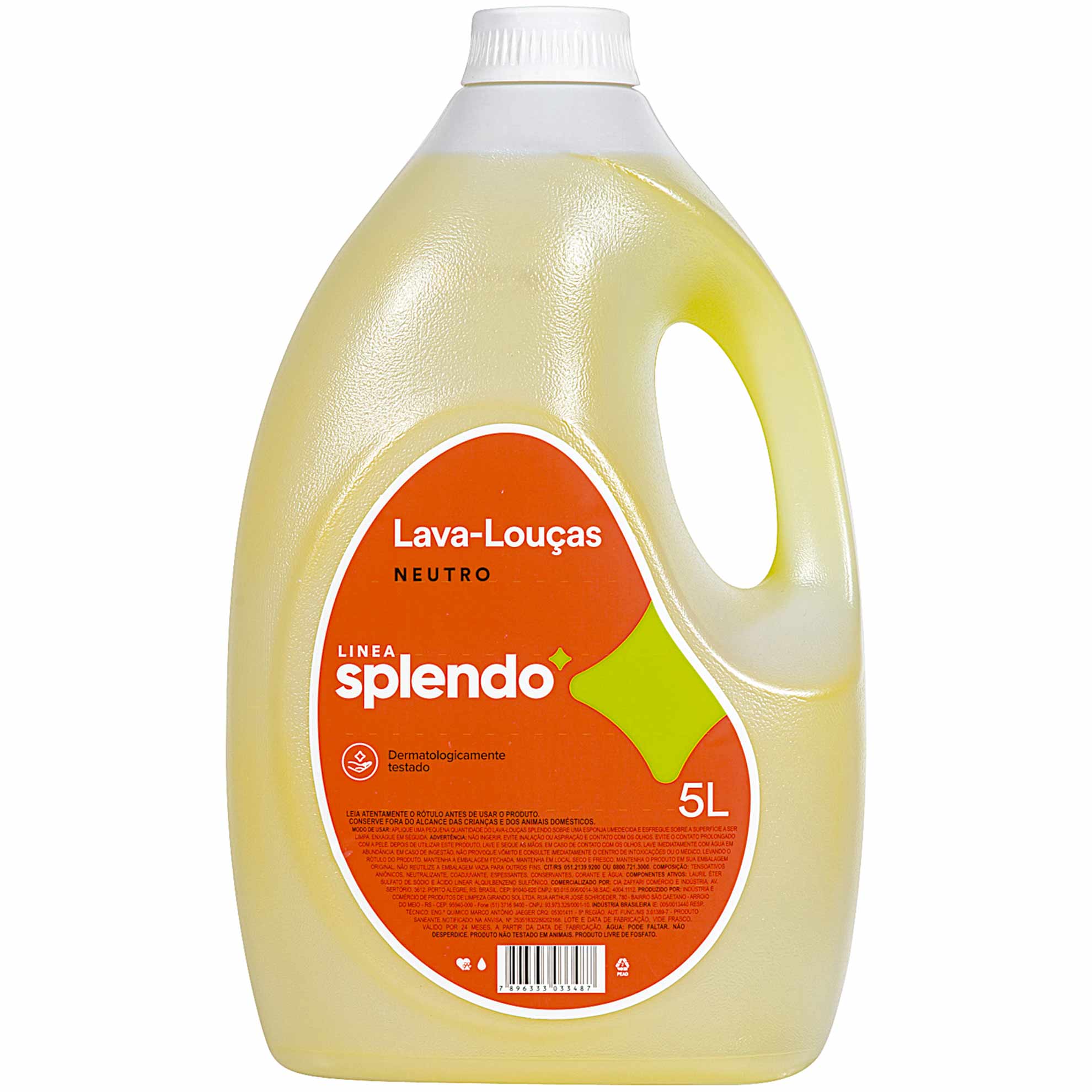 Detergente Líquido para Louças Splendo Neutro 5 Litros