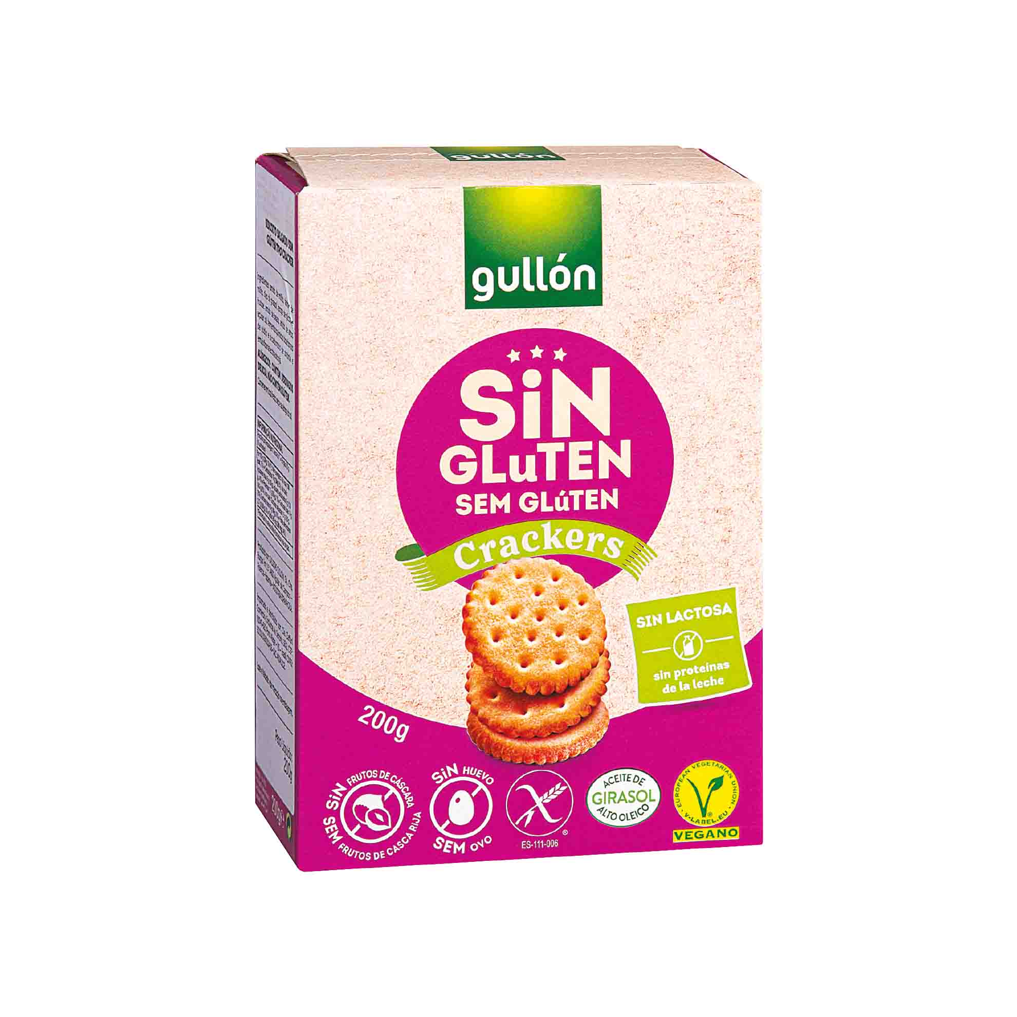 Biscoito Cracker Vegano sem Glúten Gullón 200g