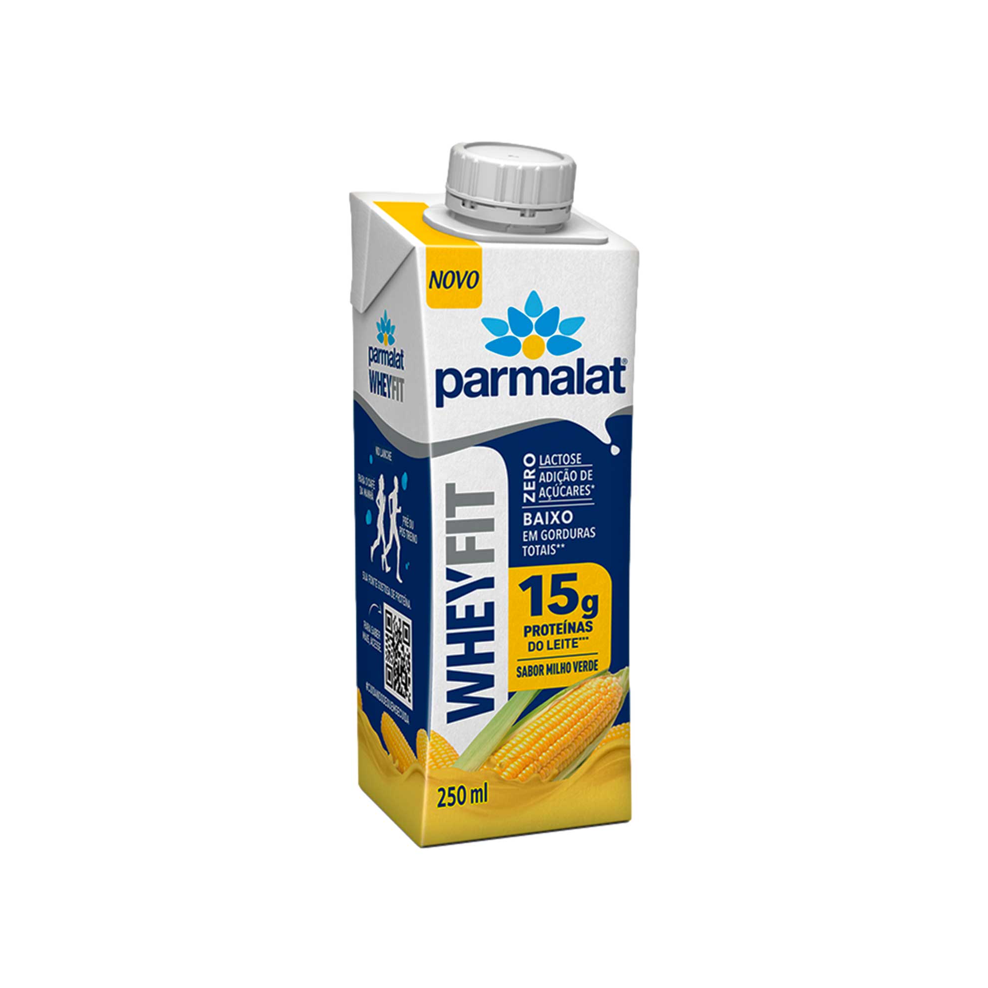 Bebida Láctea de Milho Verde Wheyfit Zero Lactose 15g Proteínas Parmalat 250ml