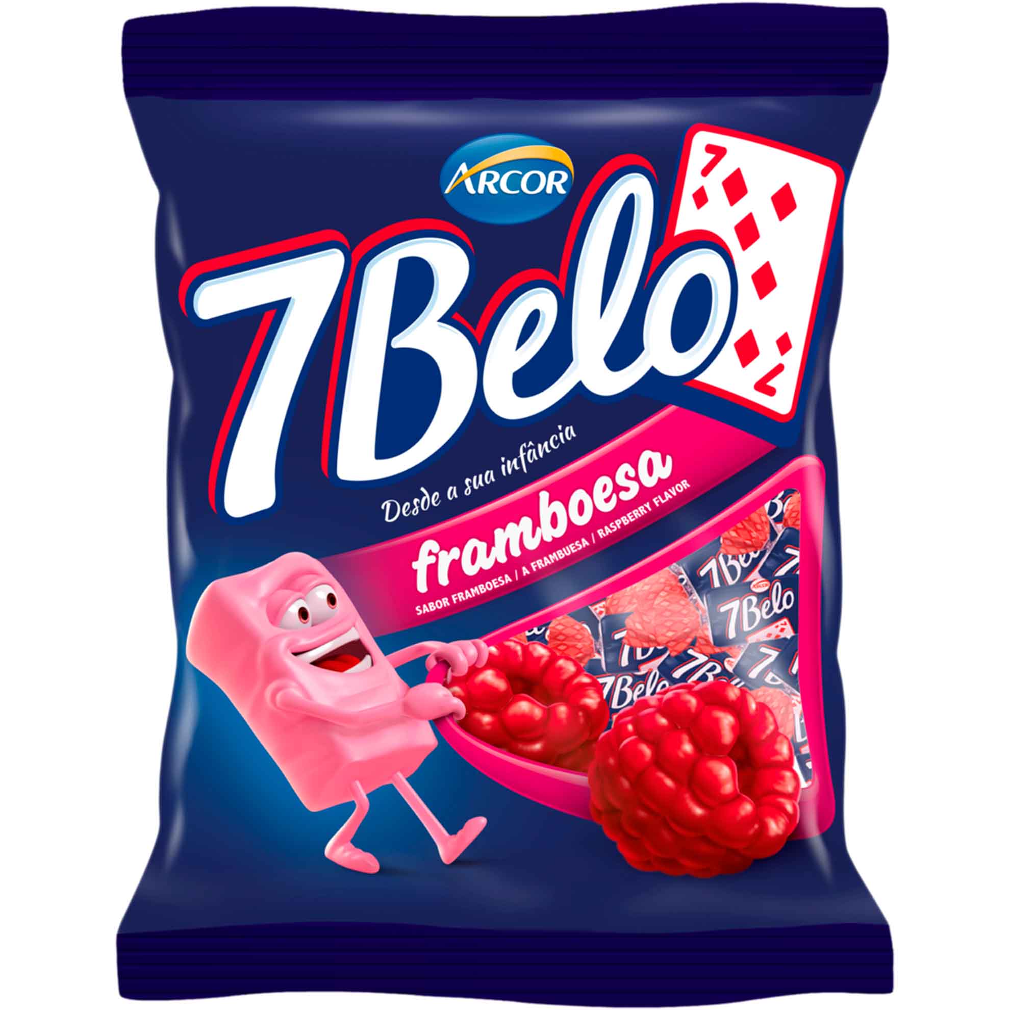 Bala 7 Belo Framboesa Arcor 500g