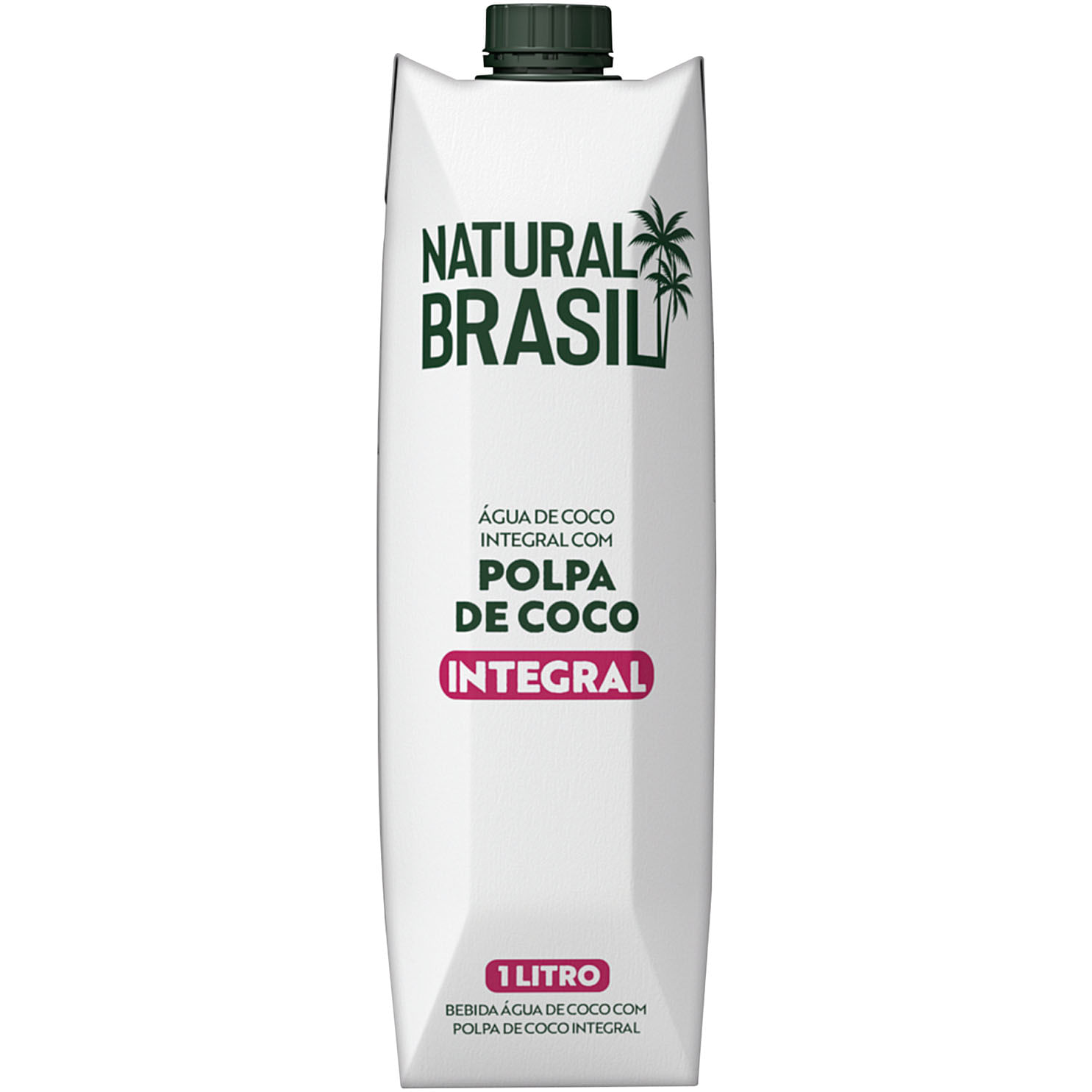 Água de Coco Integral com Polpa Natural Brasil 1 Litro