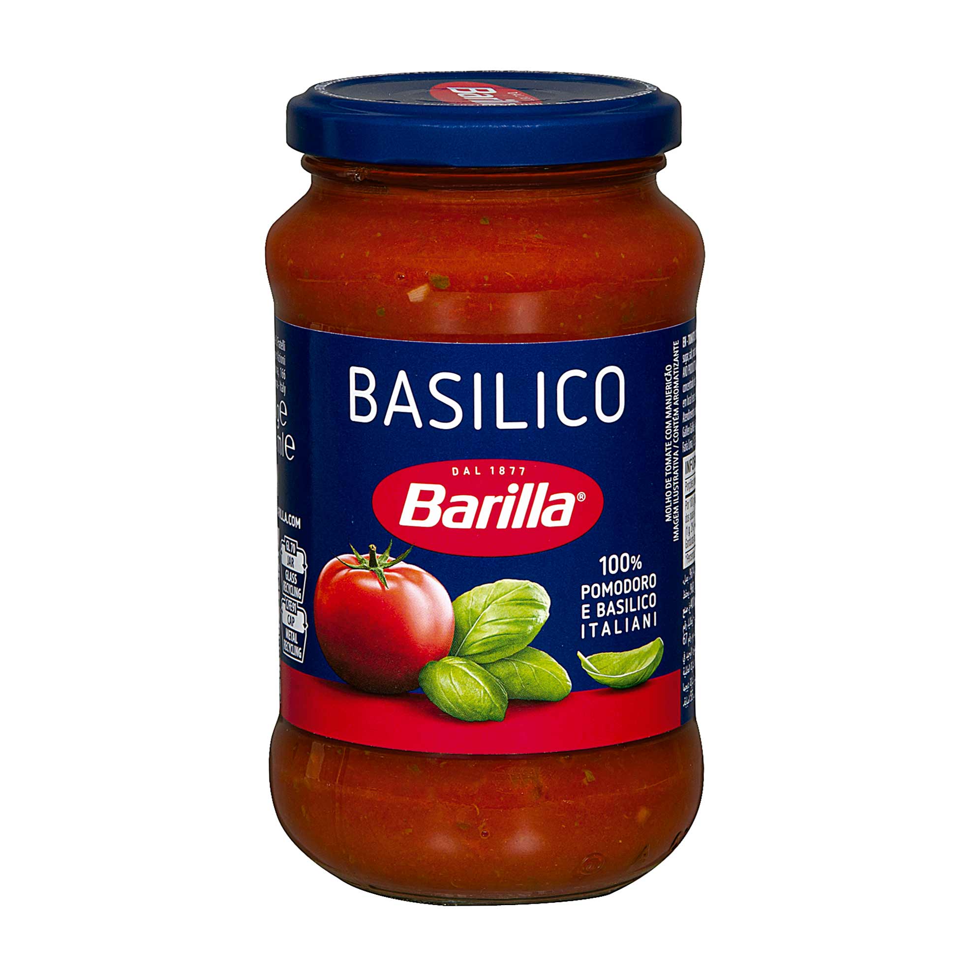 Molho Basílico Tomate e Manjericão Barilla 400g