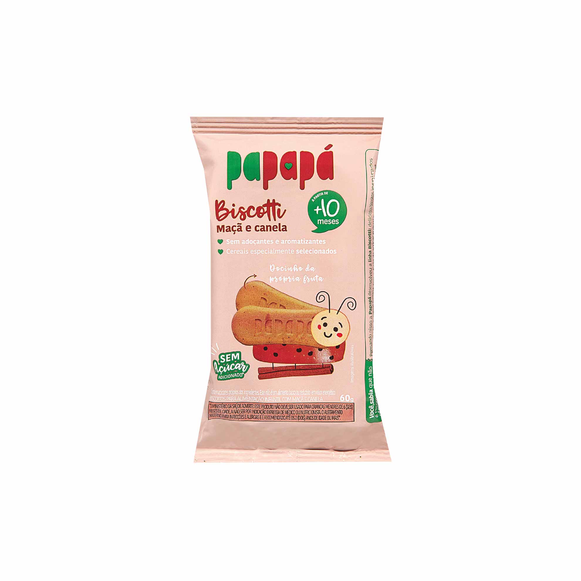 Biscoito de Maça e Canela Papapá 60g