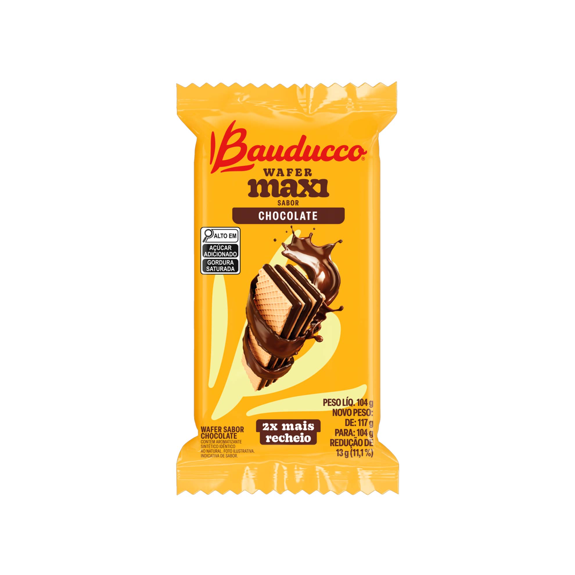 Wafer Bauducco Maxi Chocolate 104g