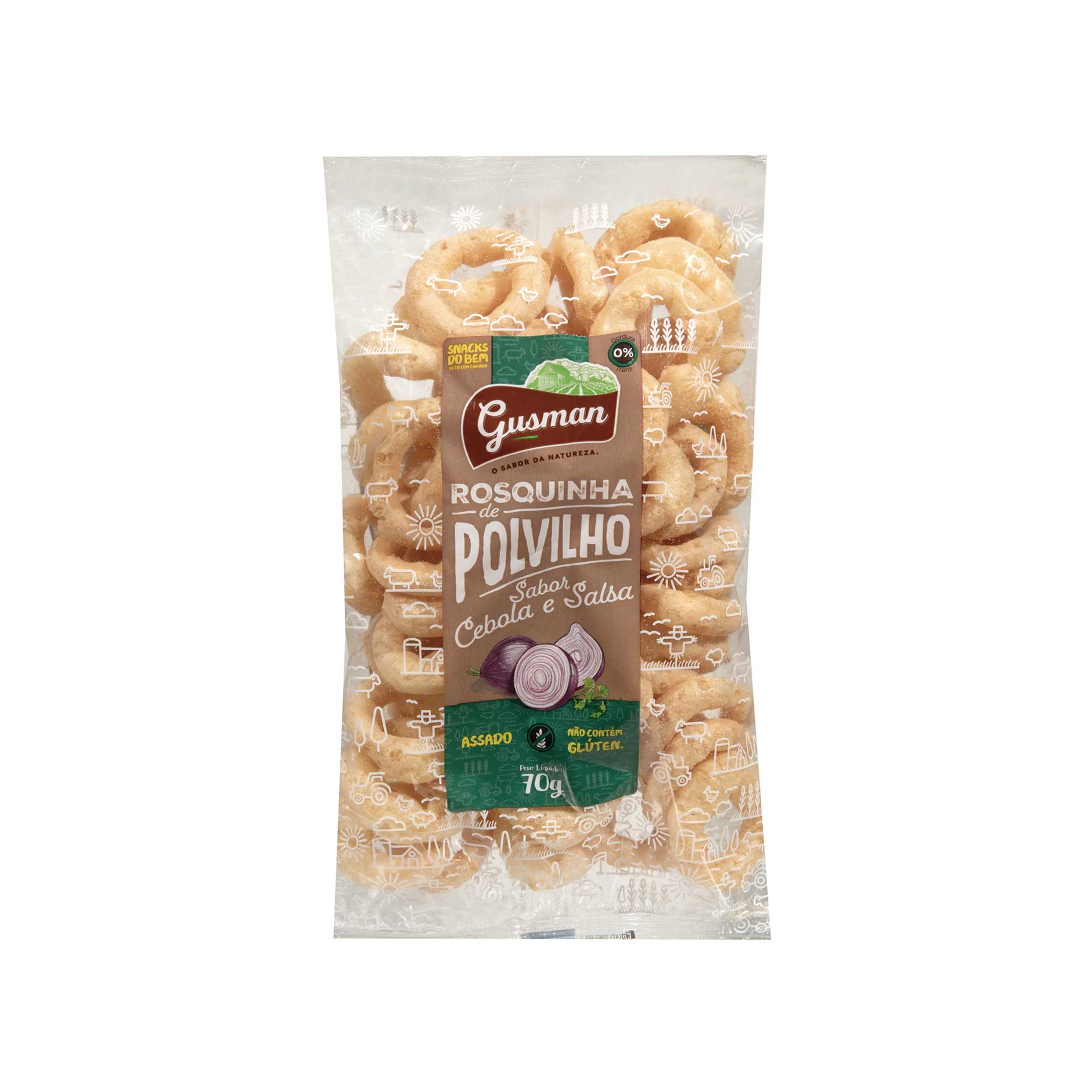 Rosquinha de Polvilho Cebola e Salsa Gusman 70g