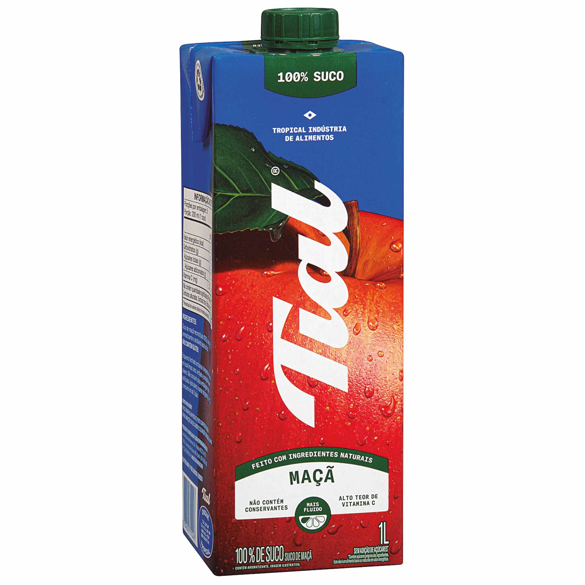 Suco de Maçã sem Adição de Açúcar 100% Suco Tial 1 Litro