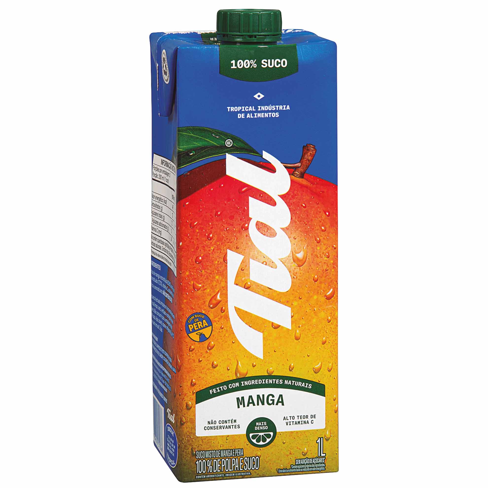 Suco de Manga e Pera sem Adição de Açúcar 100% Suco Tial 1 Litro