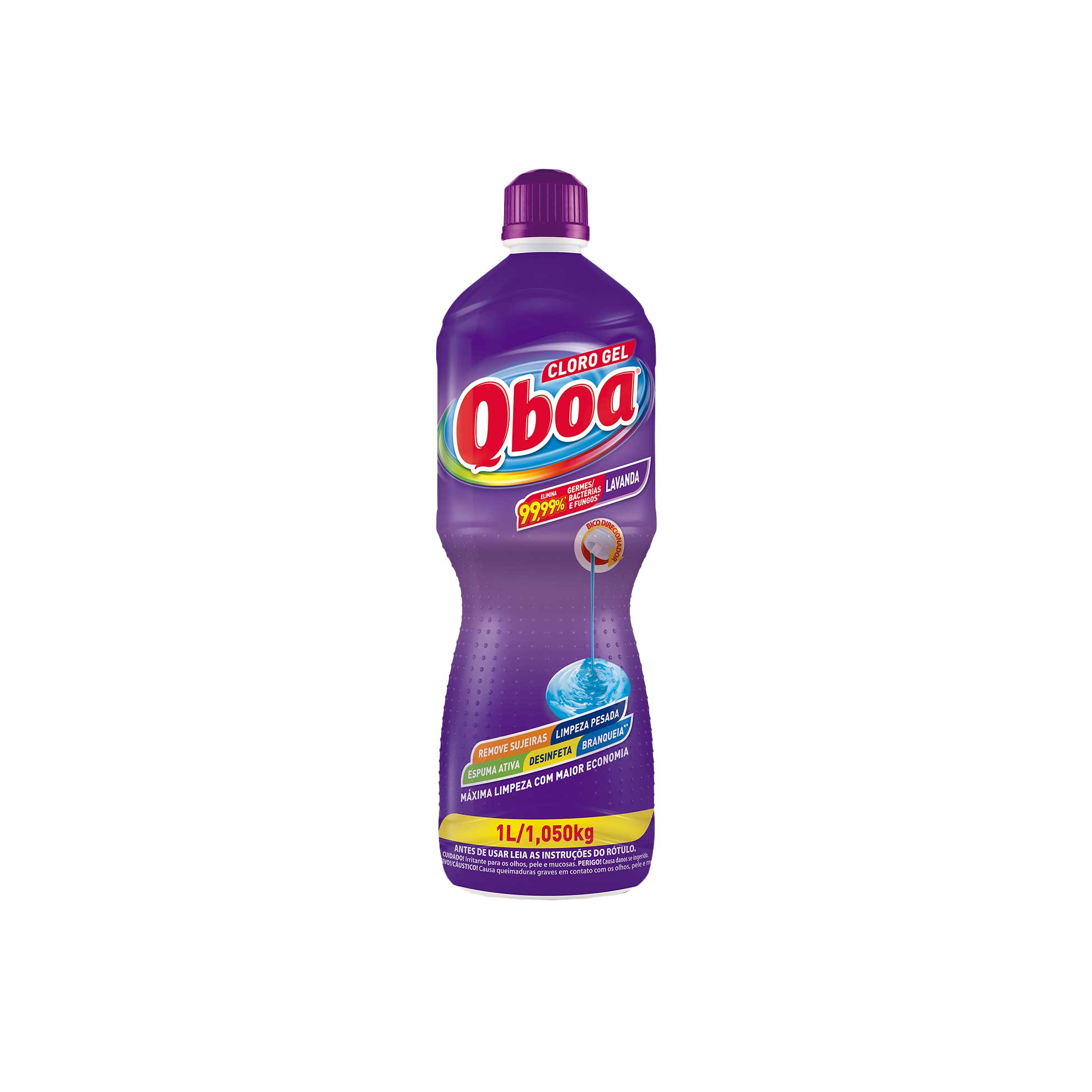 Desinfetante Qboa Cloro Gel Lavanda 1 Litro