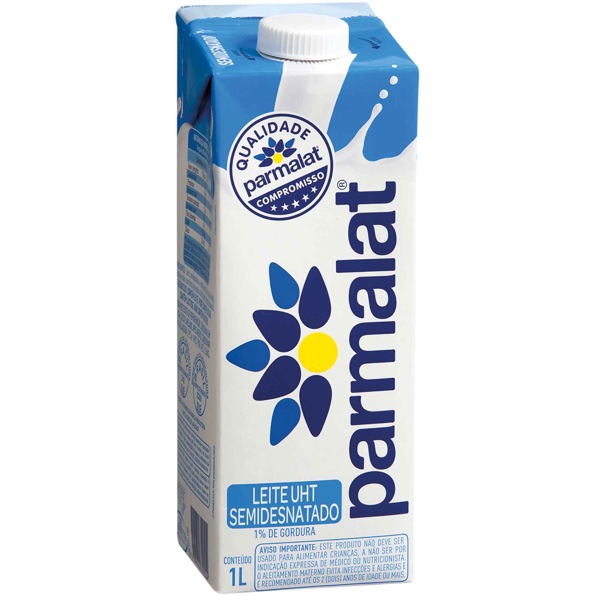 Leite UHT Semidesnatado Parmalat 1 Litro