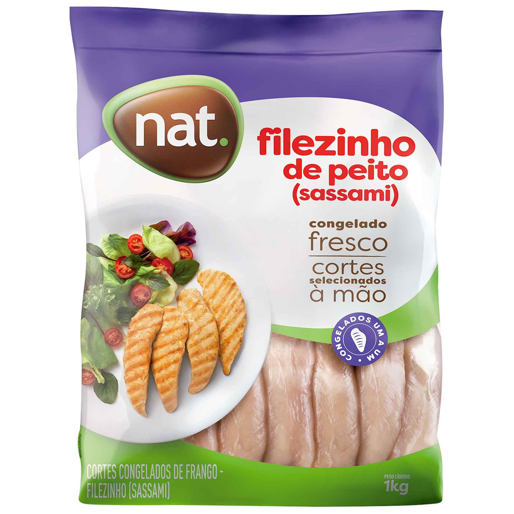 Filezinho de Frango Sassami Congelado IQF Nat 1kg