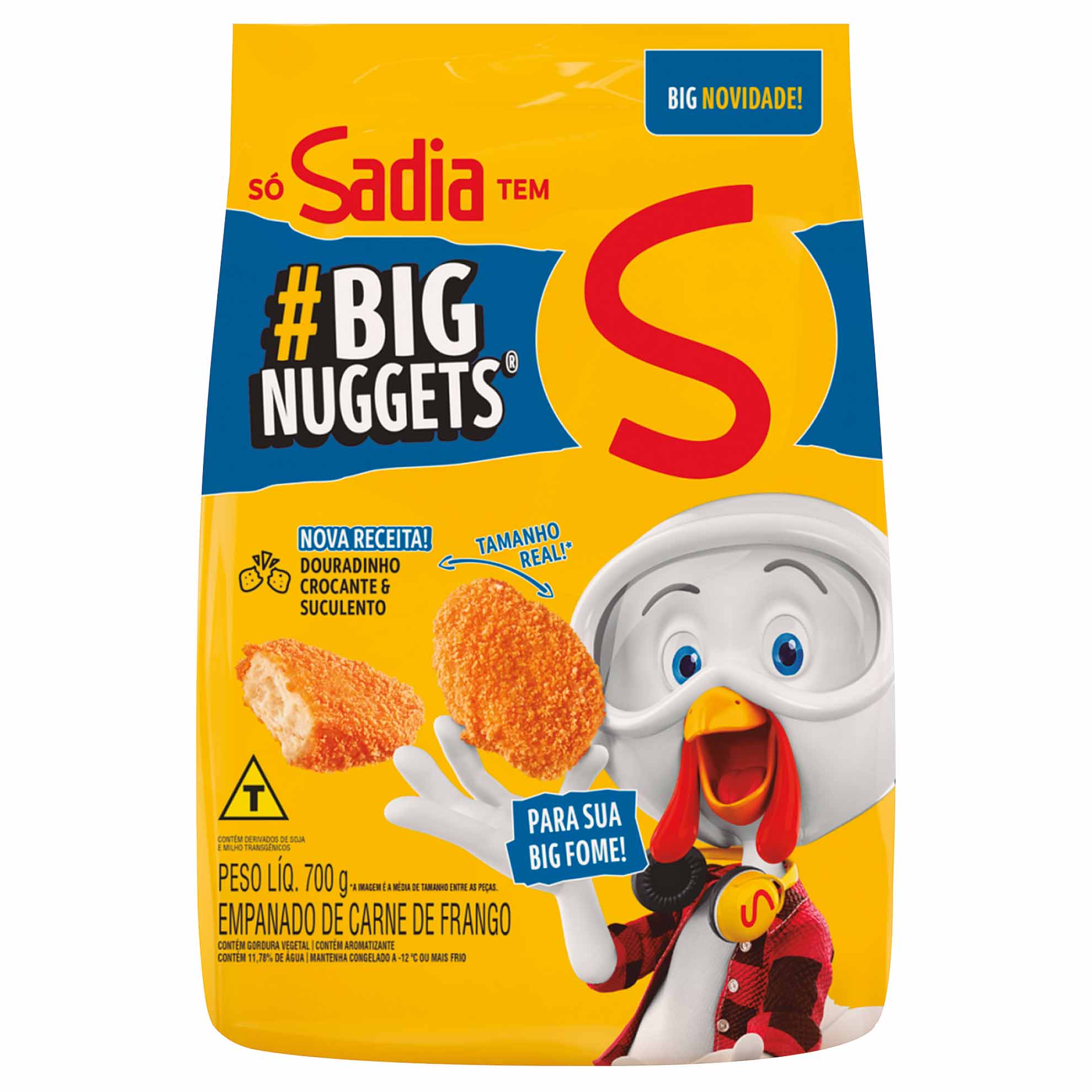 Big Nuggets de Frango Congelado Sadia 700g