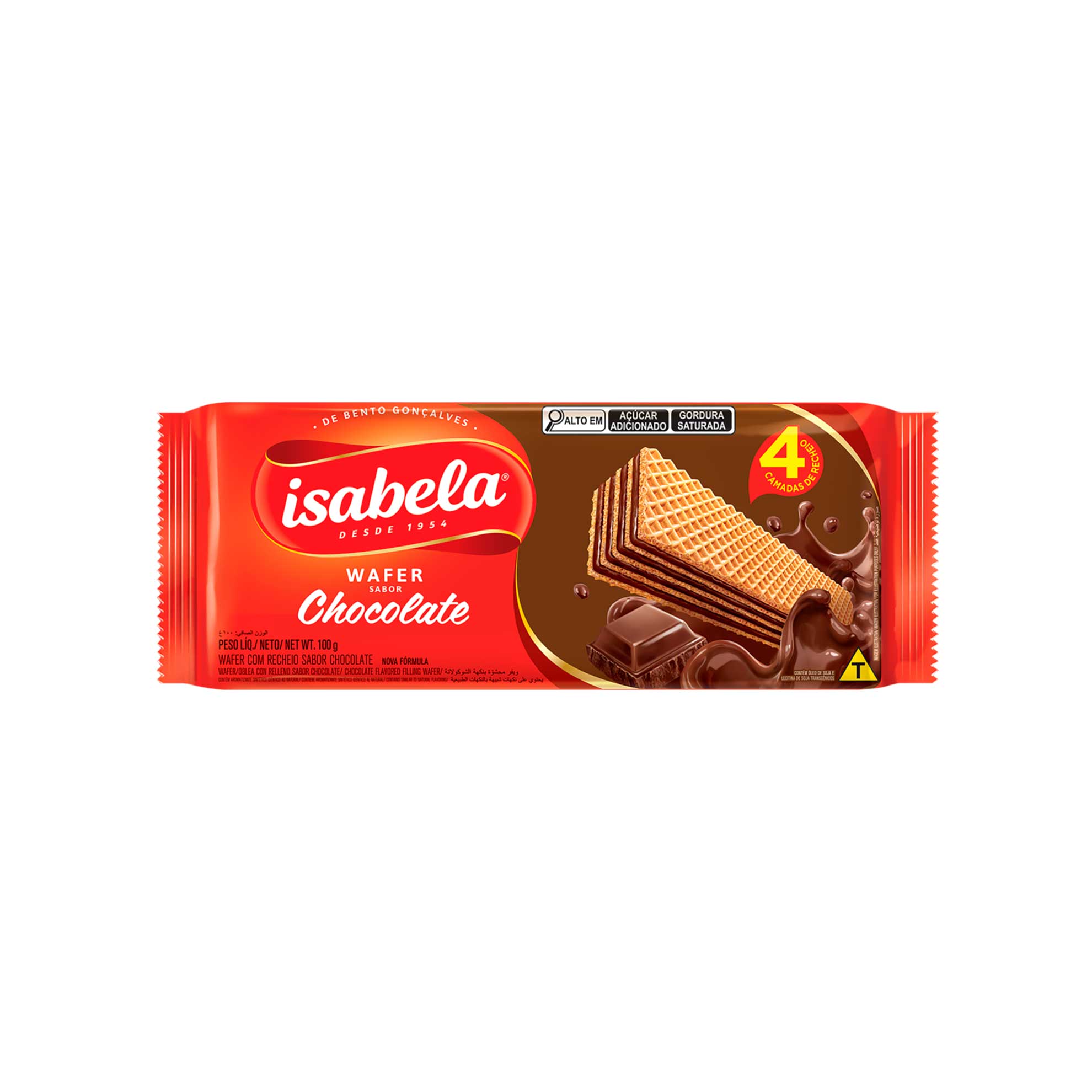 Wafer de Chocolate Isabela 100g