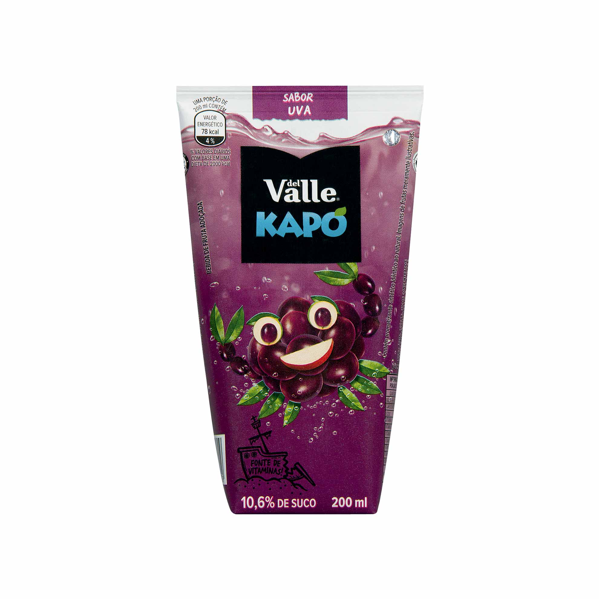 Suco de Uva Kapo Del Valle 200ml