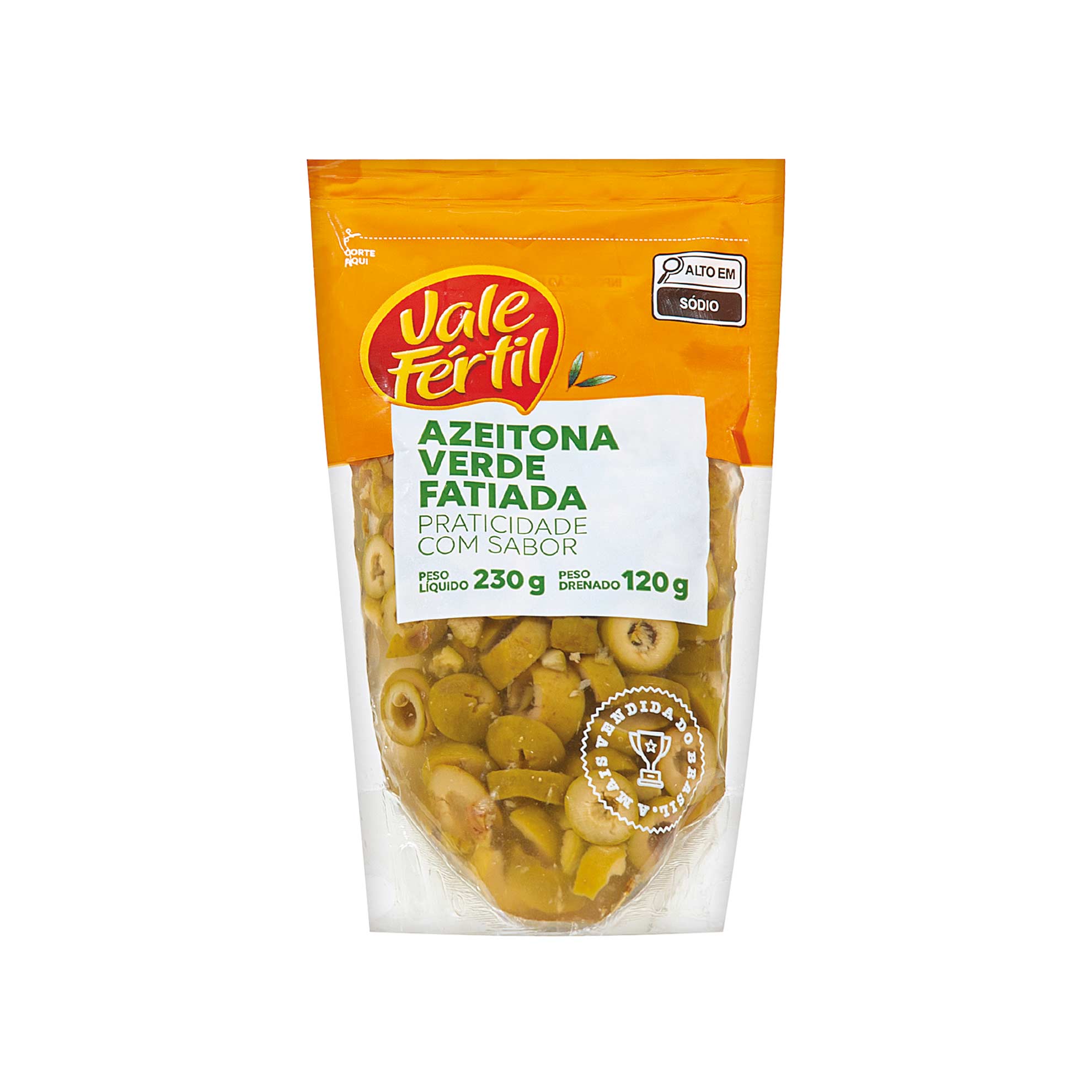 Azeitona Verde Fatiada Vale Fértil 120g