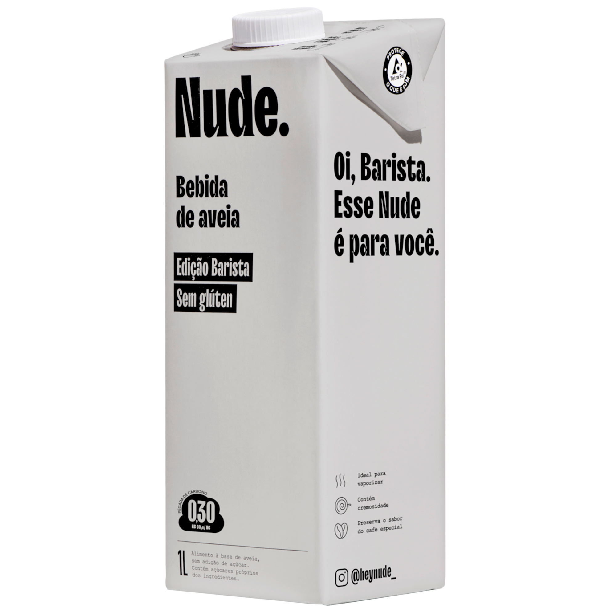 Bebida de Aveia Barista sem Glúten Nude 1 Litro
