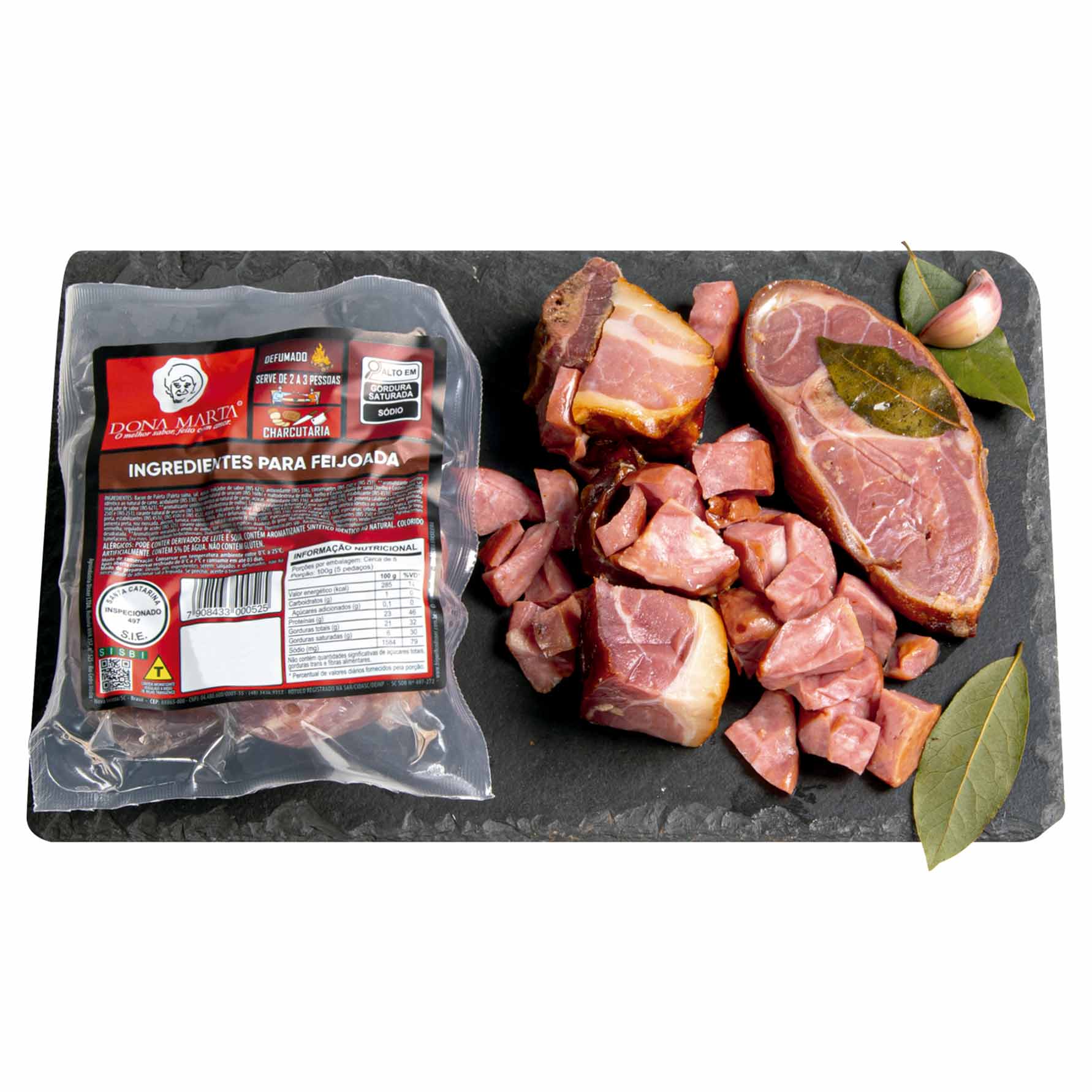 Ingredientes para Feijoada Dona Marta 350g