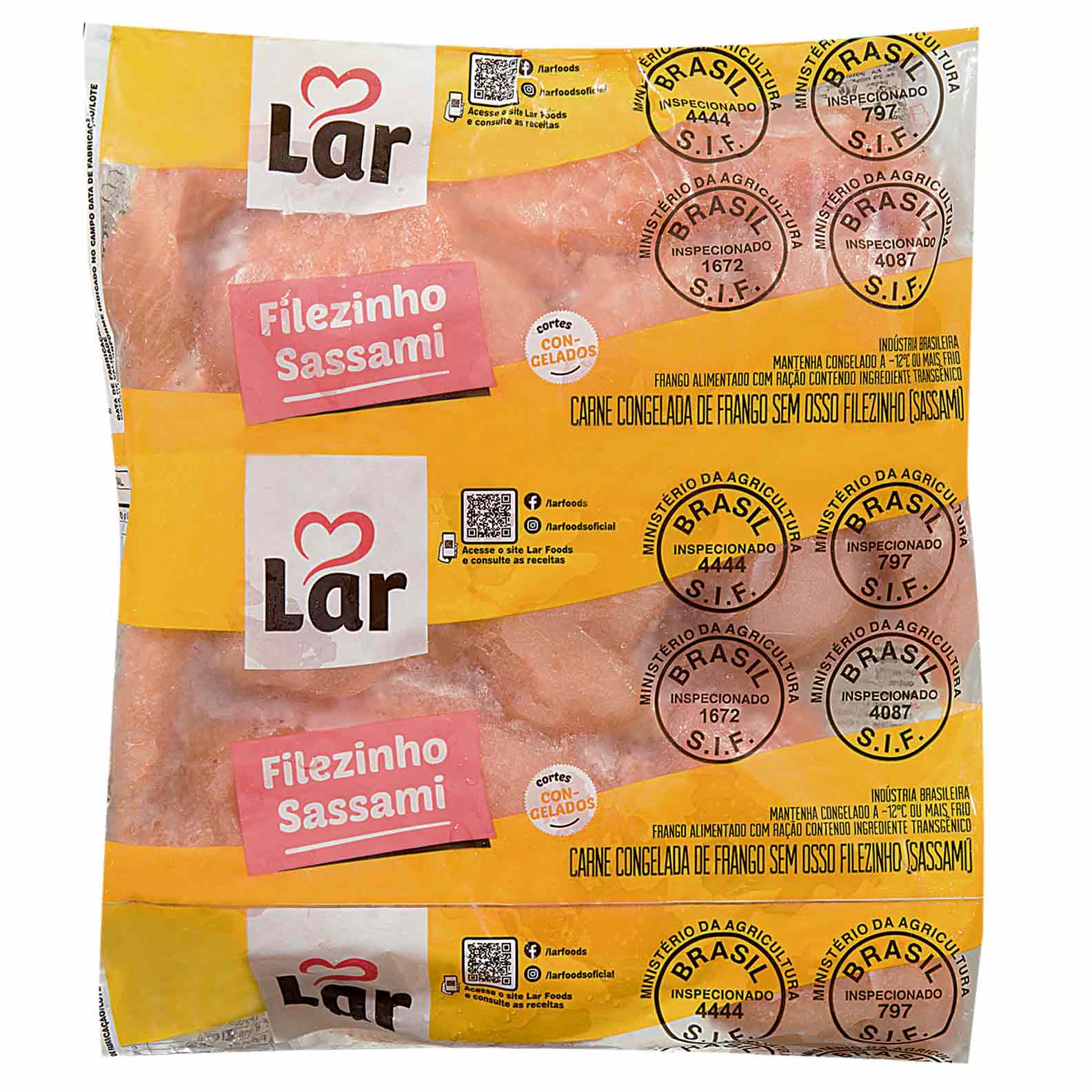 Filezinho de Frango Sassami Congelado Lar