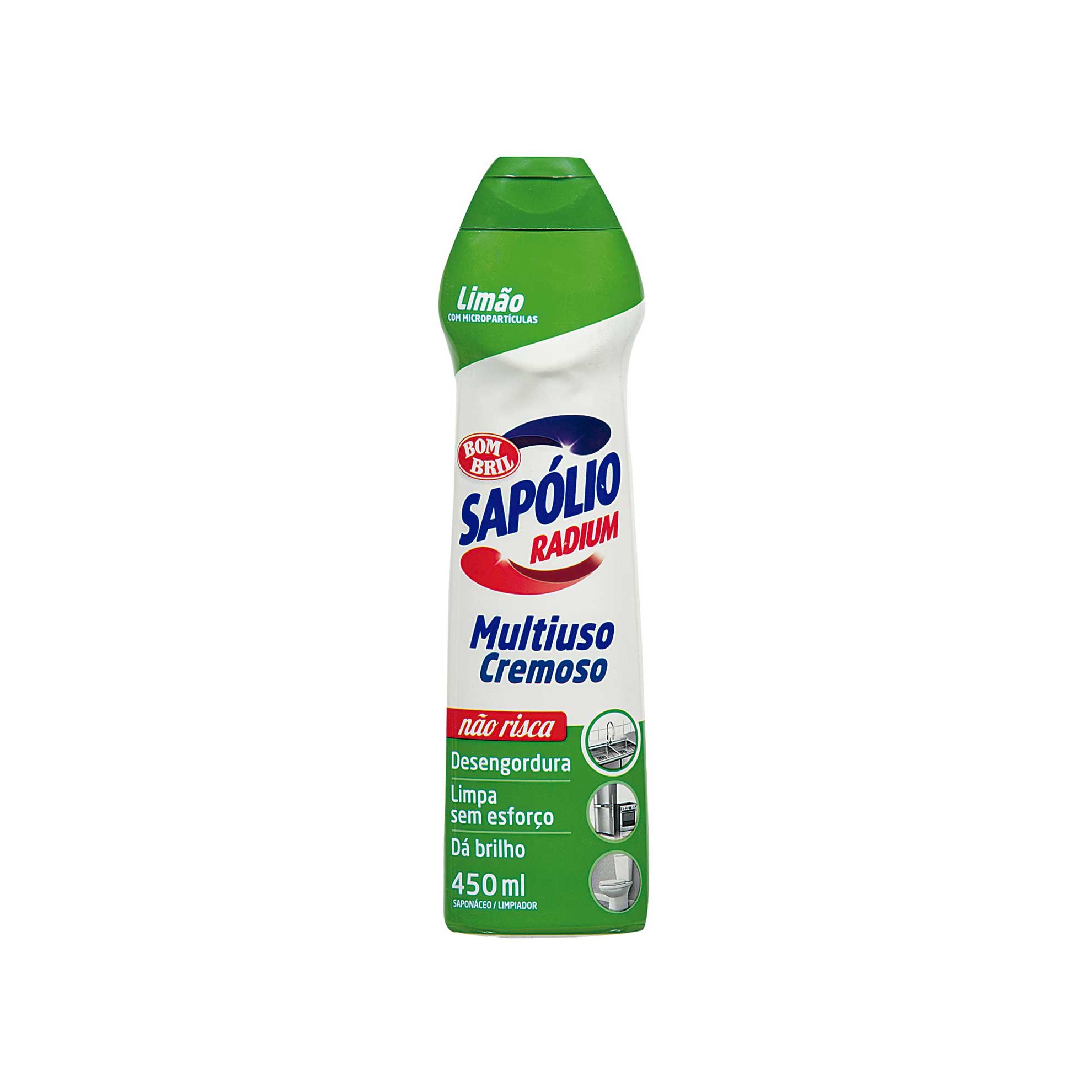 Saponáceo Bombril Cremoso Multiuso Limão Sapólio Radium 450ml
