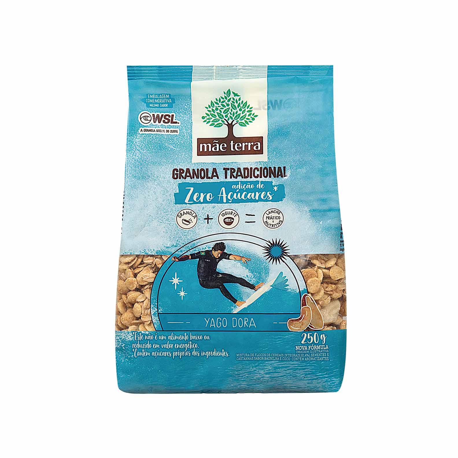 Granola Tradicional com Castanhas Zero Açúcares Mãe Terra 250g