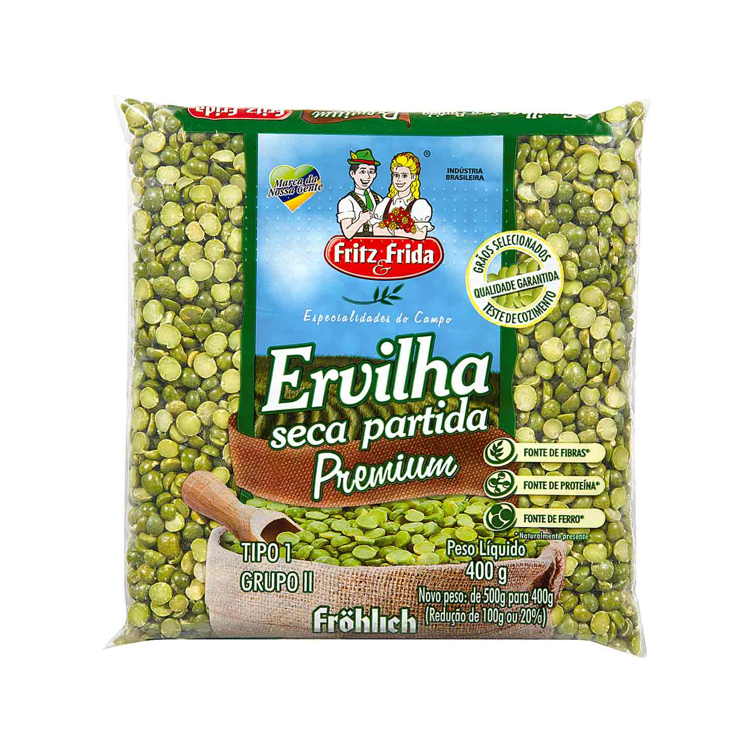 Ervilha Seca Partida Premium Fritz & Frida 400g