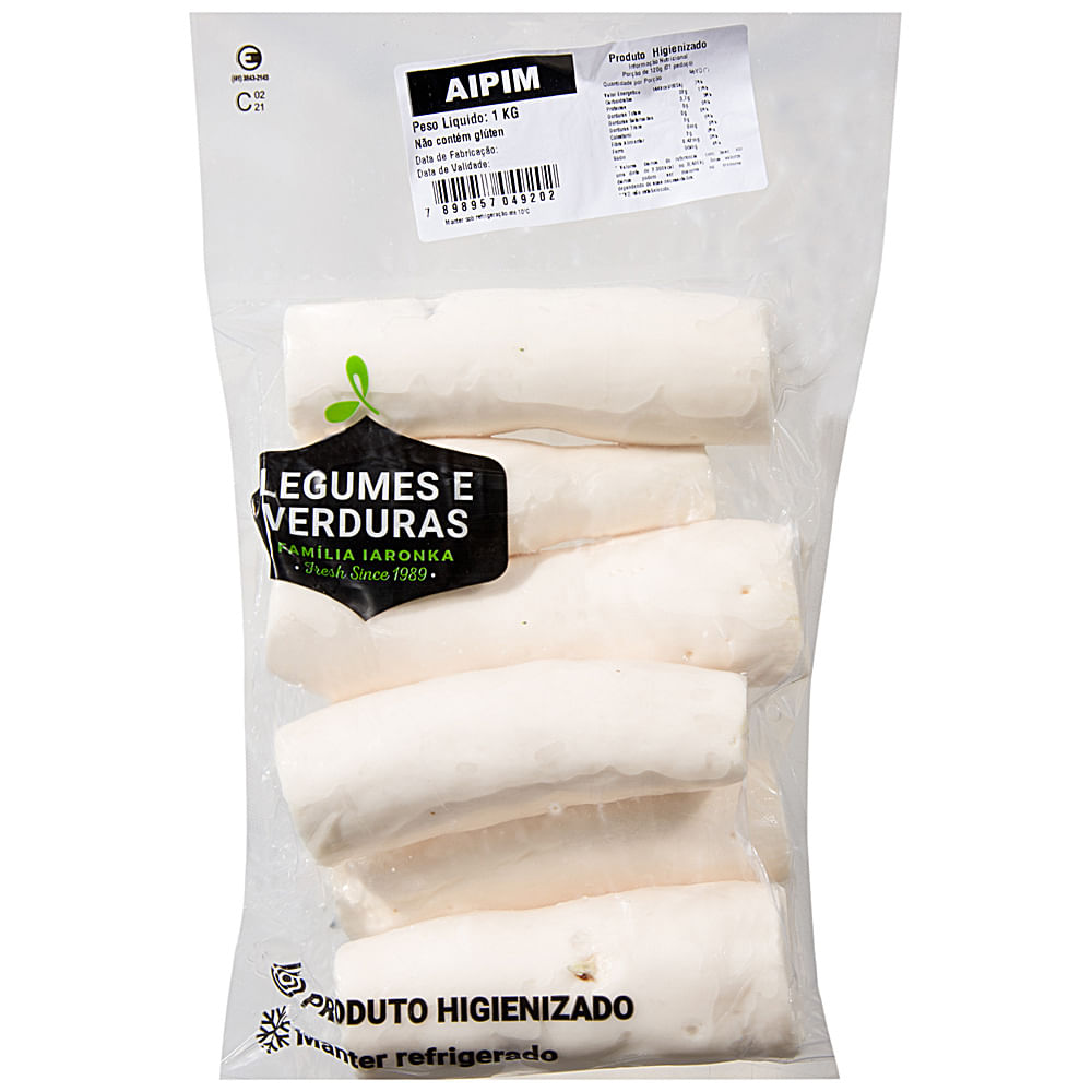 Aipim Descascado Resfriado Iaronka 1kg