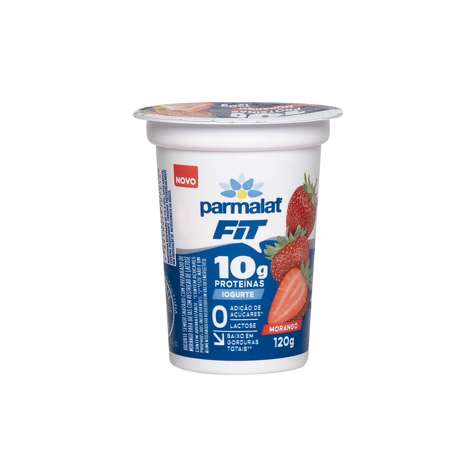 Iogurte de Morango Semidesnatado Parmalat Fit 120g