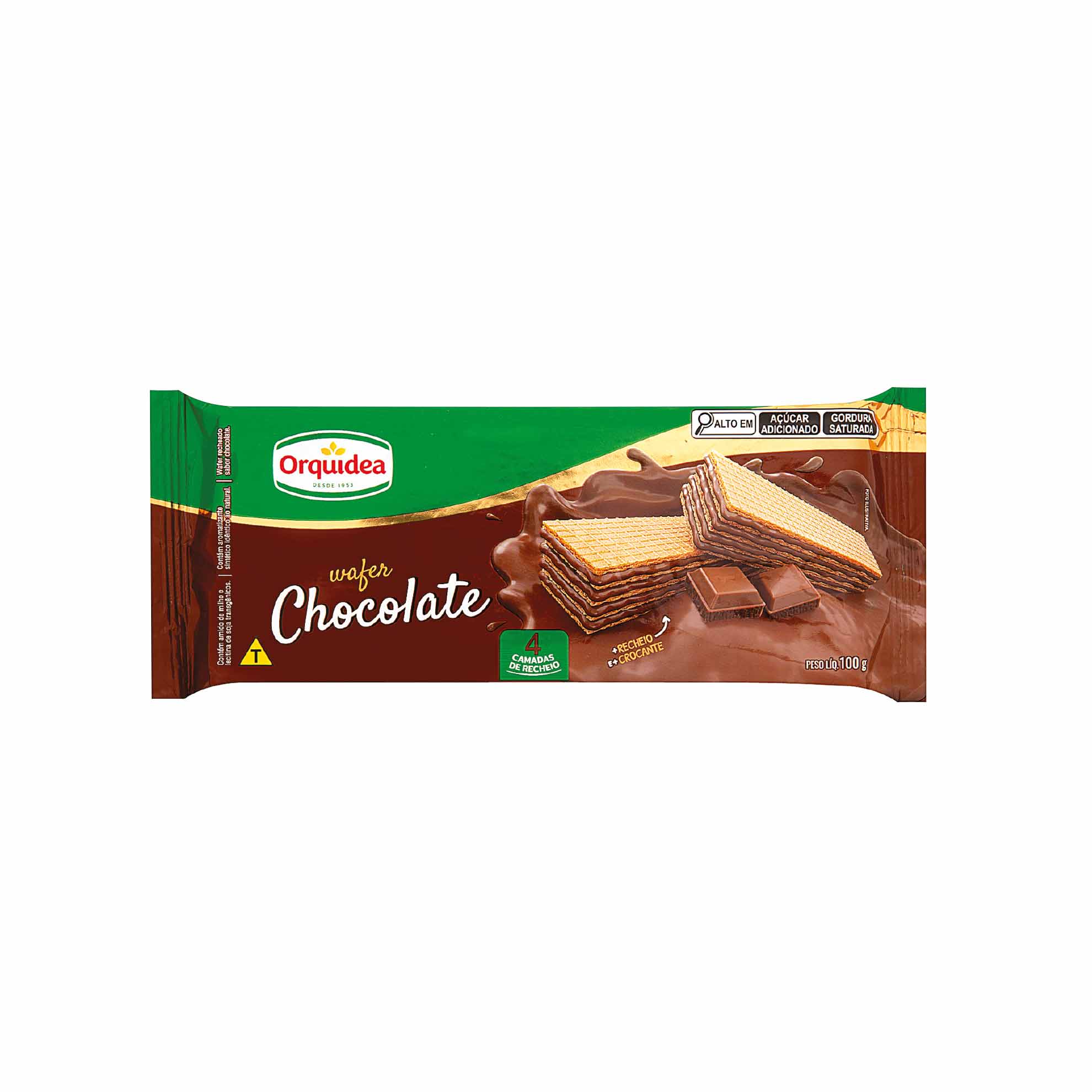 Wafer de Chocolate Orquídea 100g