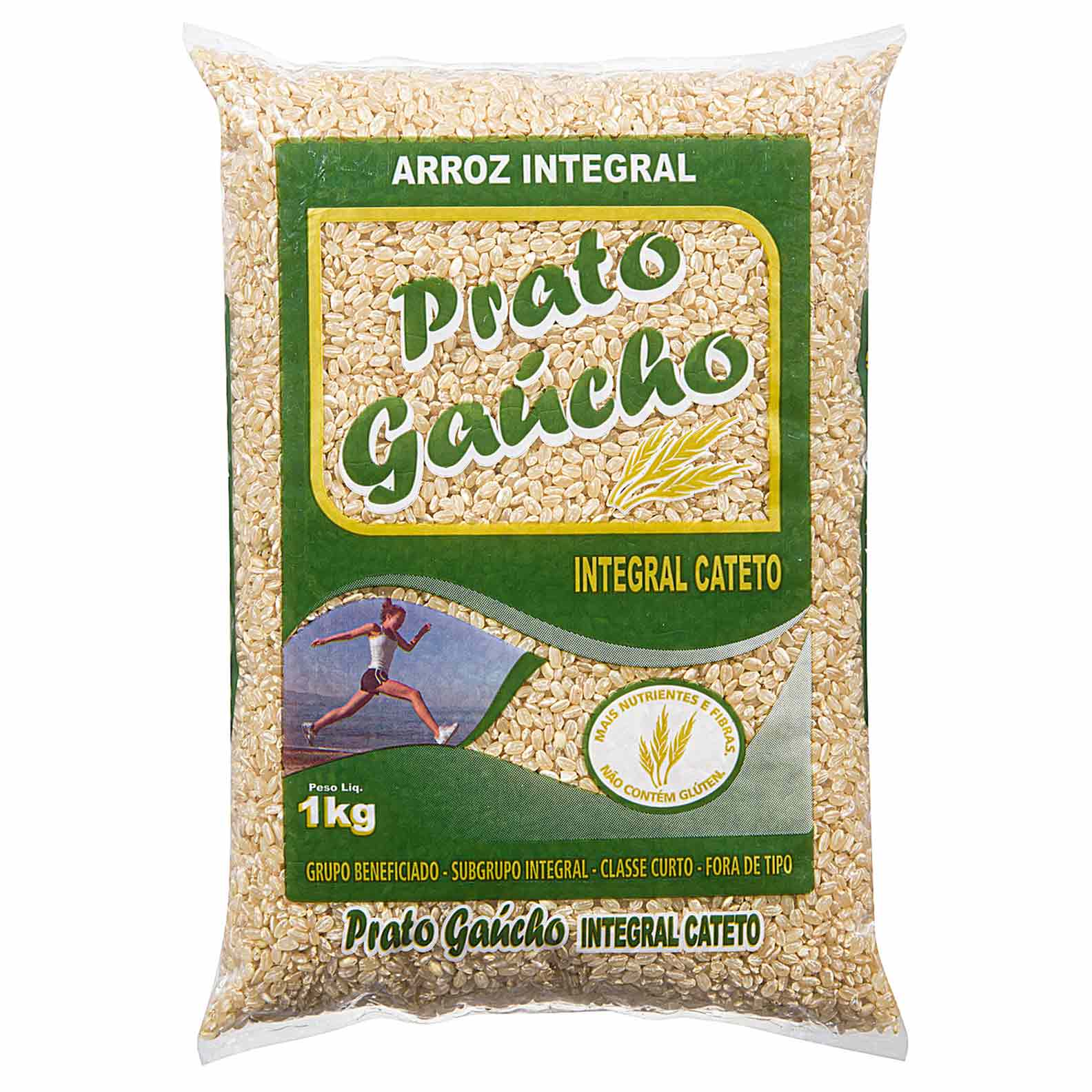 Arroz Cateto Integral Prato Gaúcho 1kg