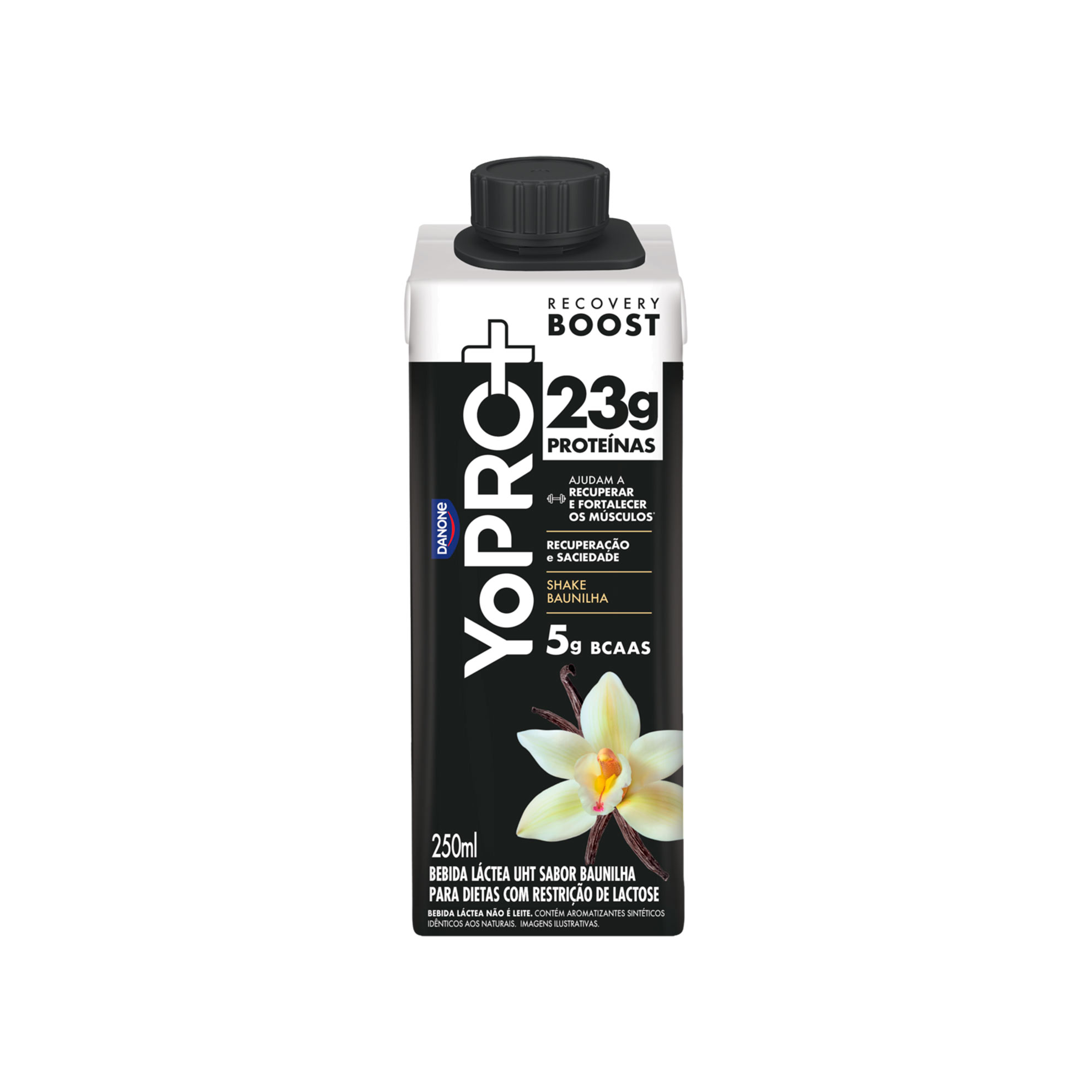 Bebida Láctea de Baunilha Zero Lactose 23g Proteínas  YoPRO Boost Danone 250ml