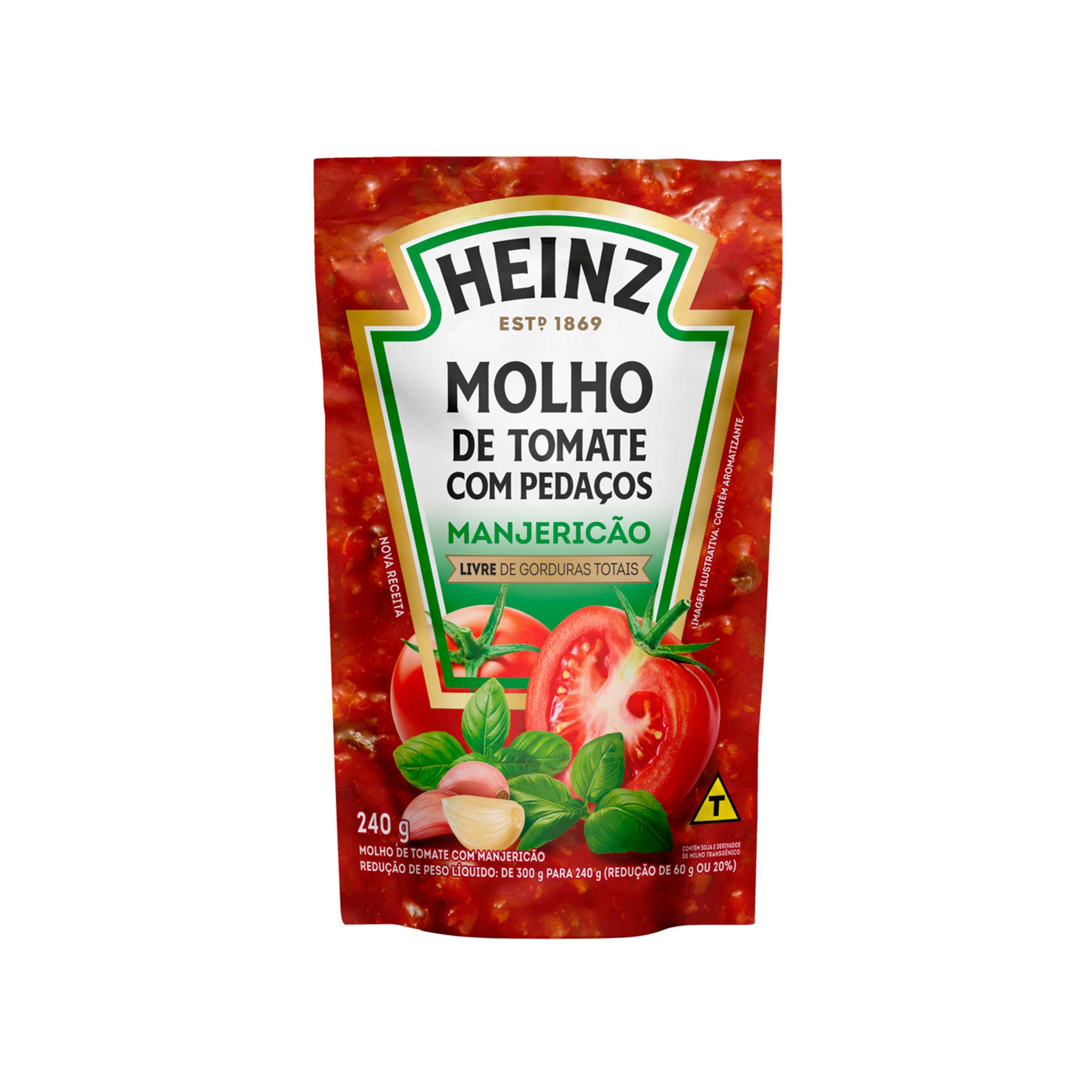 Molho de Tomate Manjericão Heinz 240g