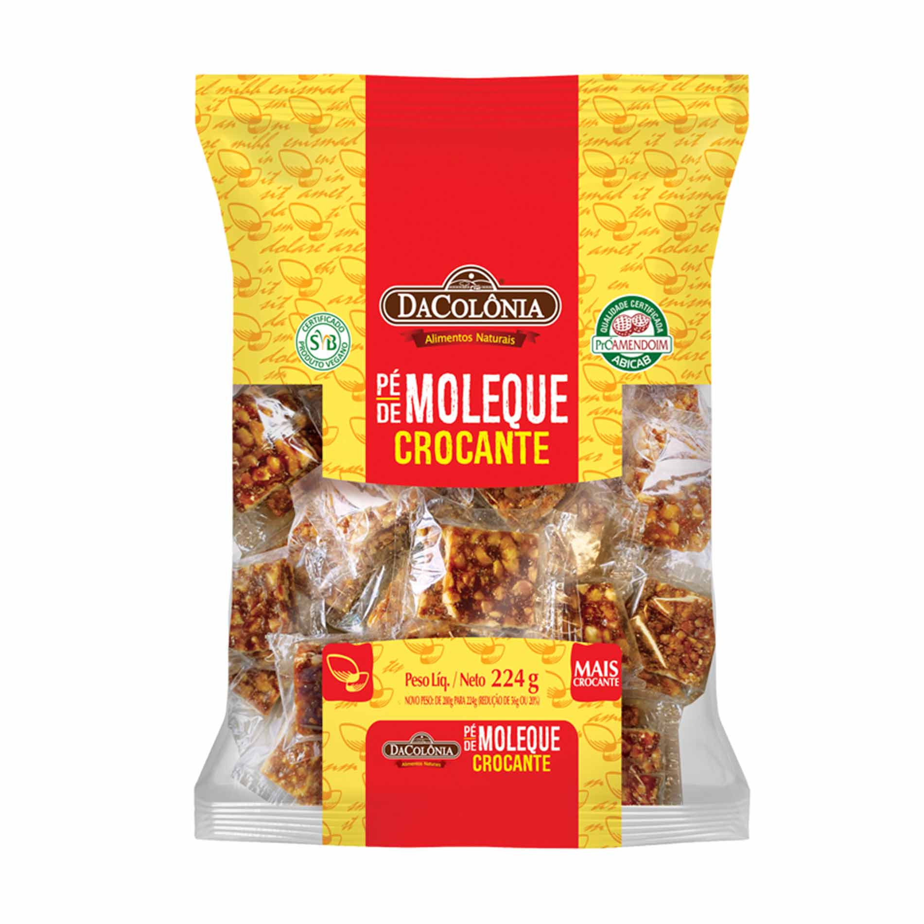 Pé de Moleque Crocante DaColônia 224g