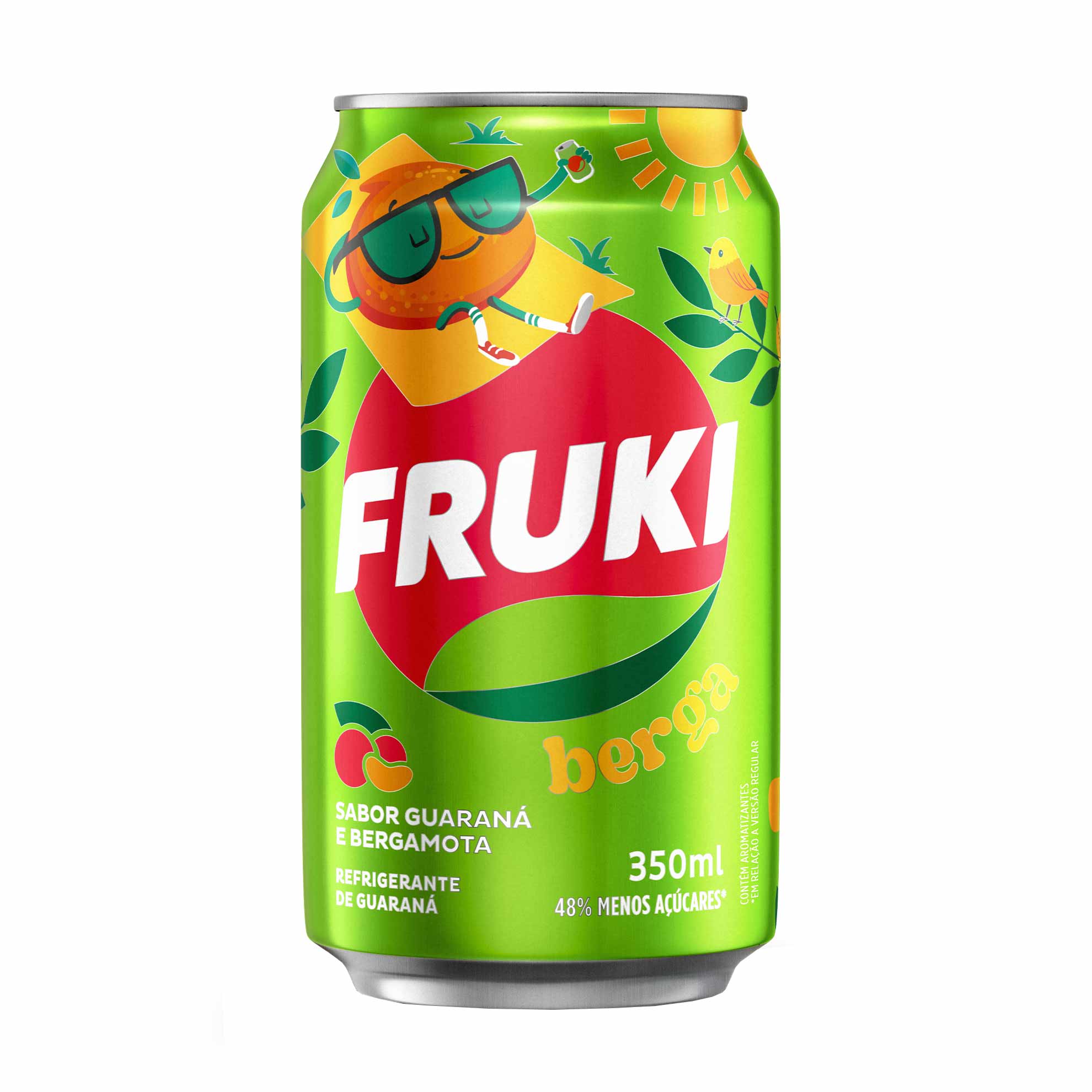Refrigerante Fruki Guaraná e Bergamota Lata 350ml